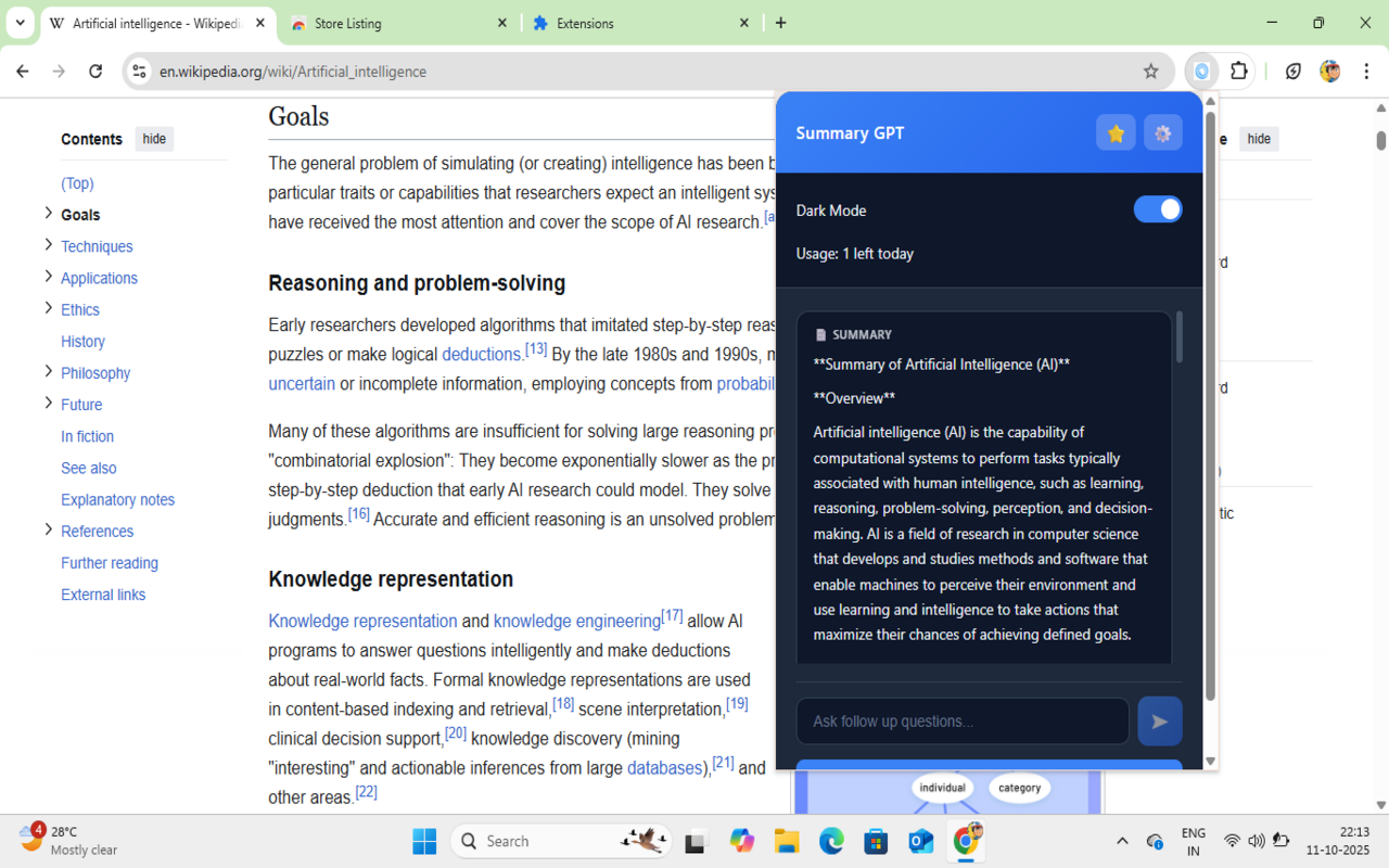 Summary GPT screenshot 4