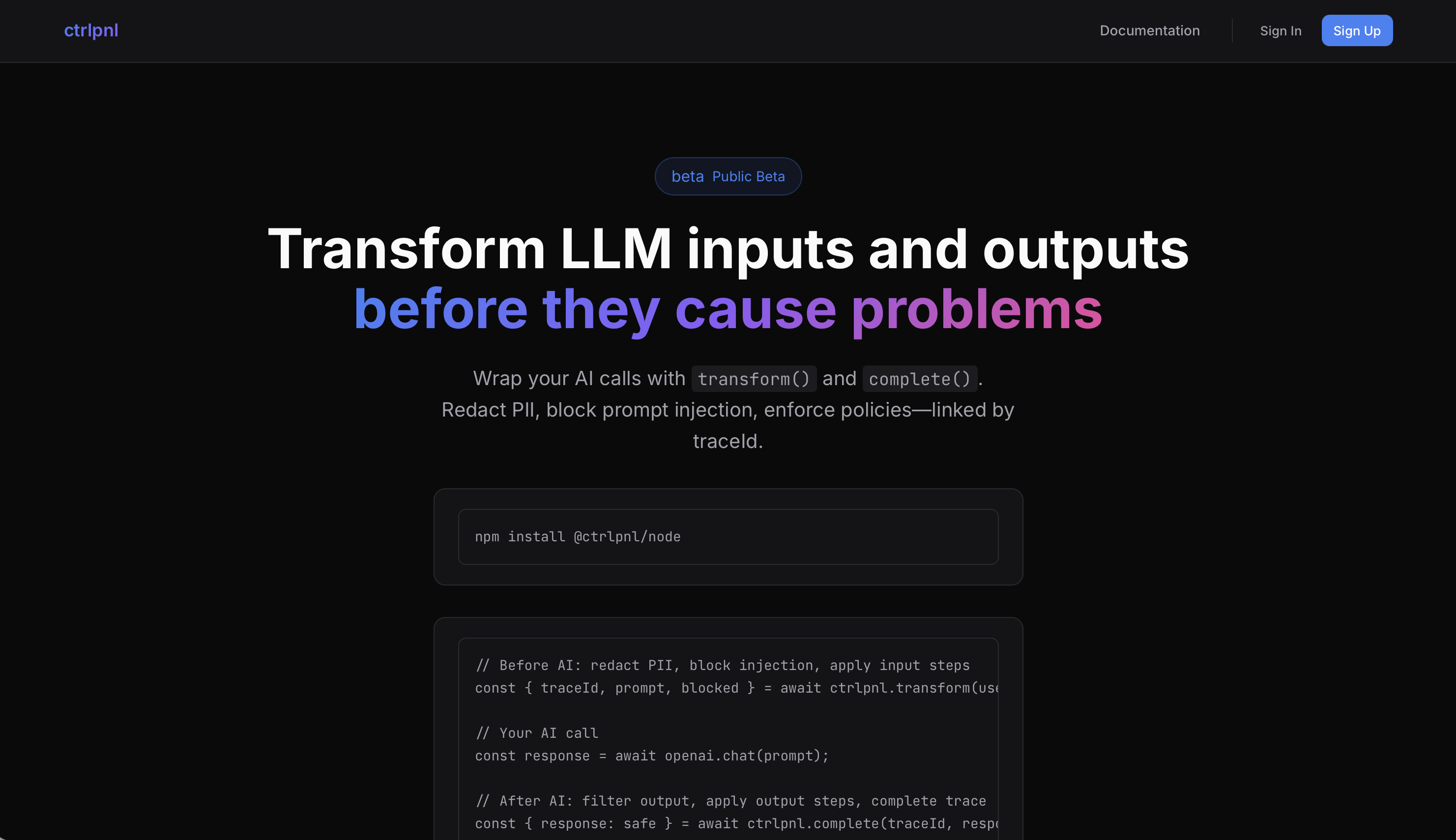 ctrlpnl.ai screenshot 1