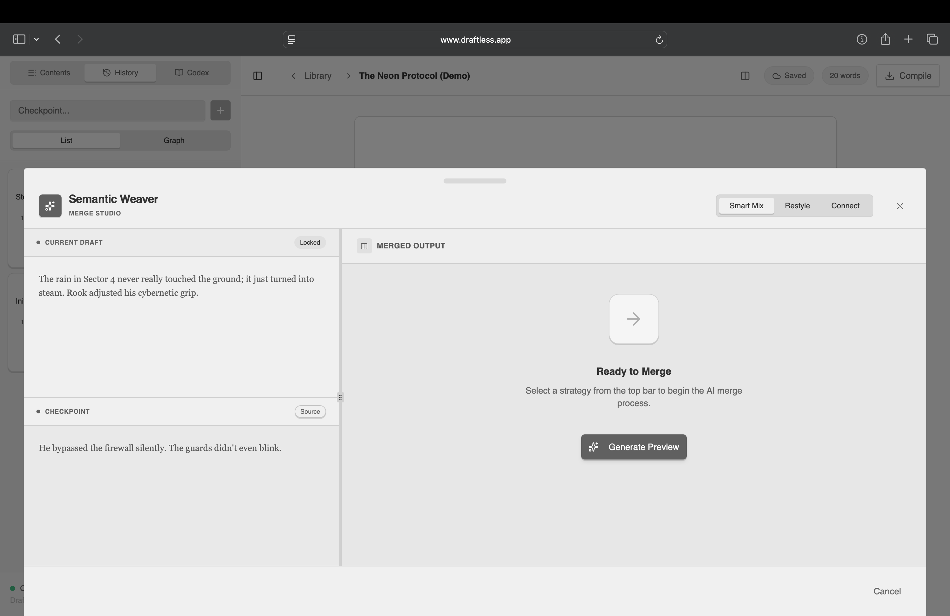 Draftless screenshot 5