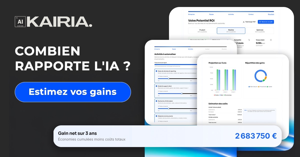 Estimez vos gains IA | Kairia screenshot 1
