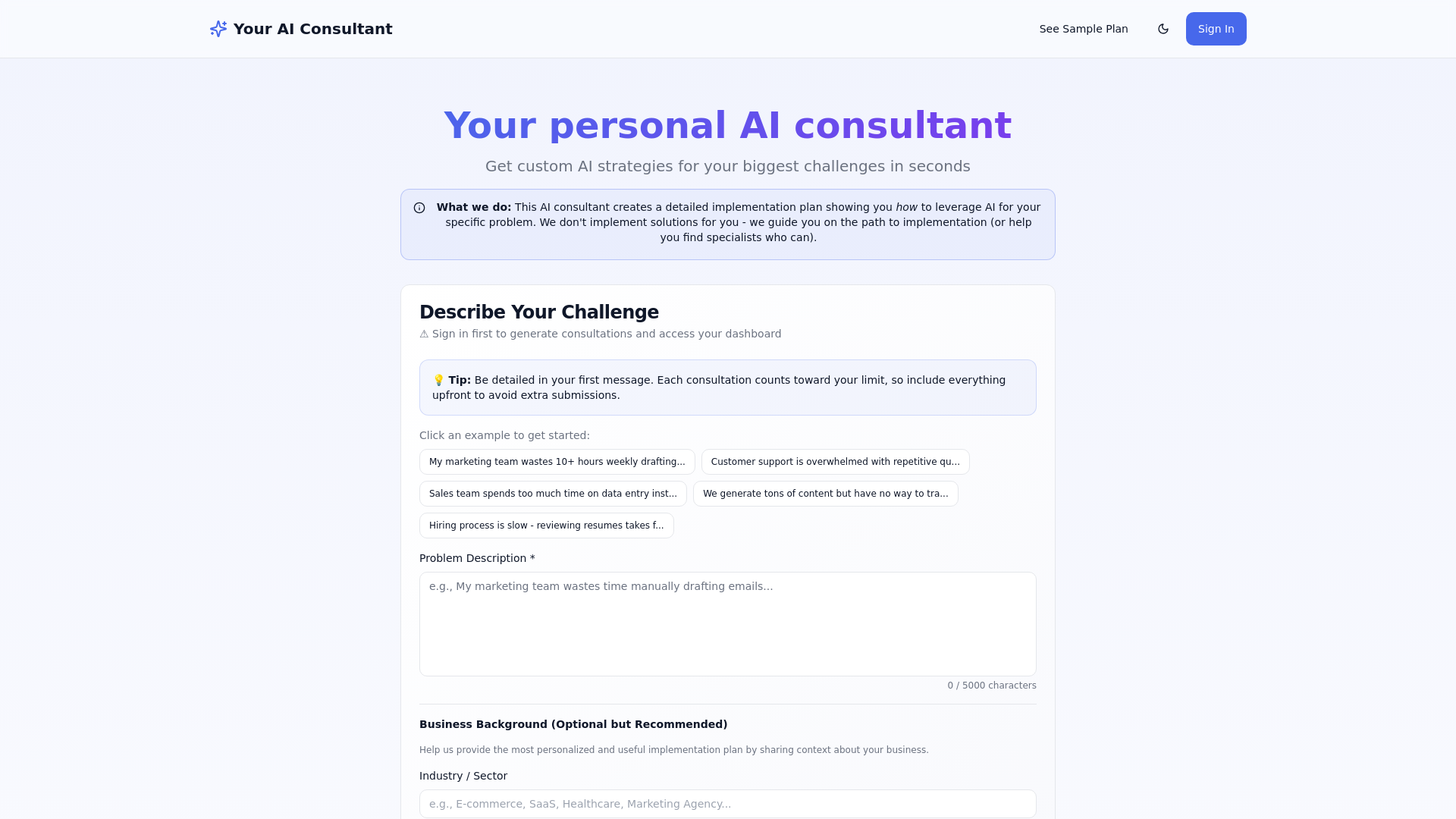 Your Ai Consultant screenshot 1