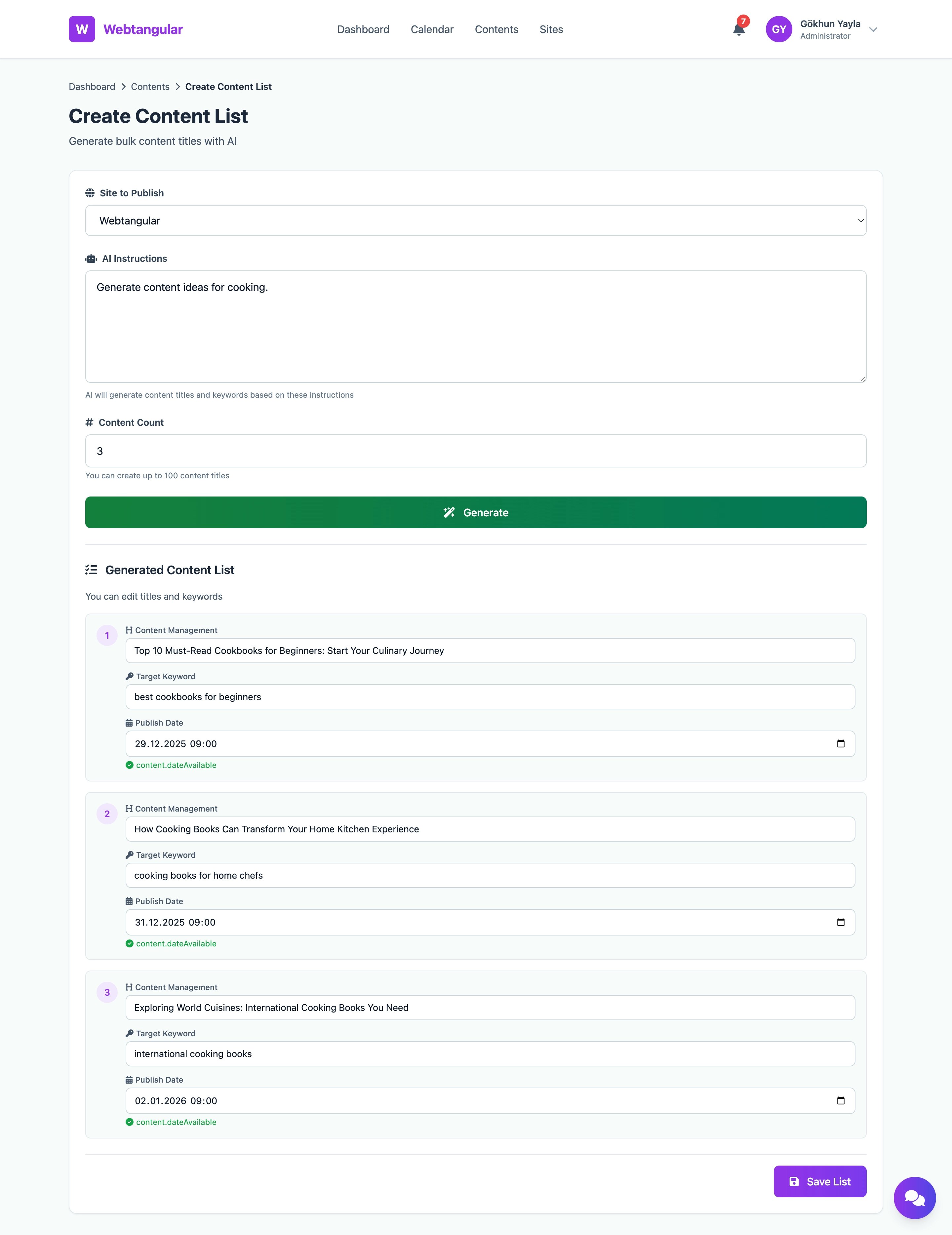 Webtangular screenshot 4