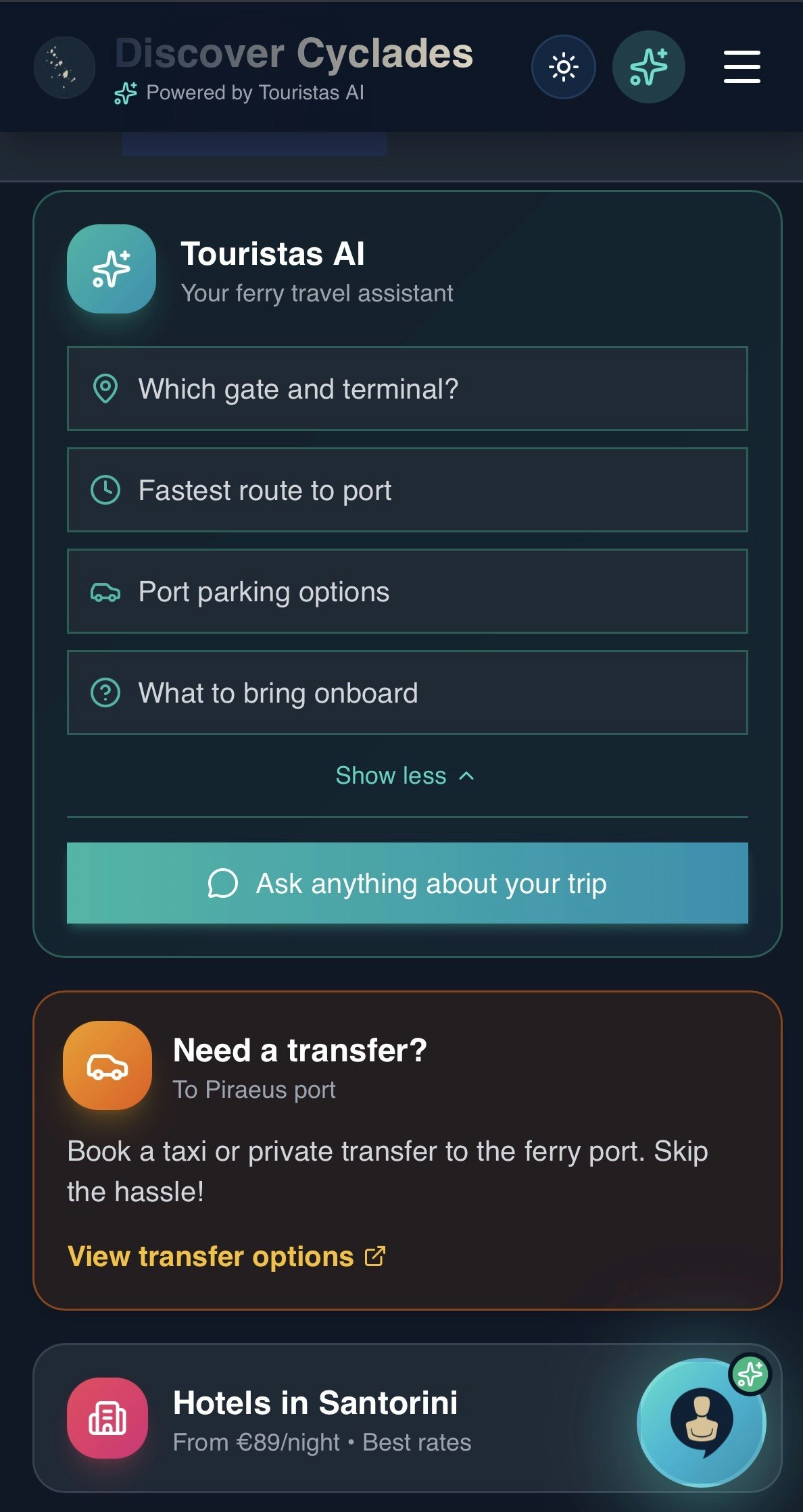 Touristas AI screenshot 1