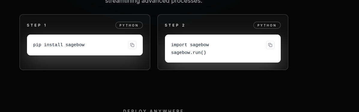 SageBow screenshot 1