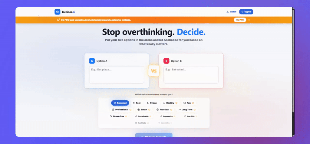 Decisor.ai screenshot 3