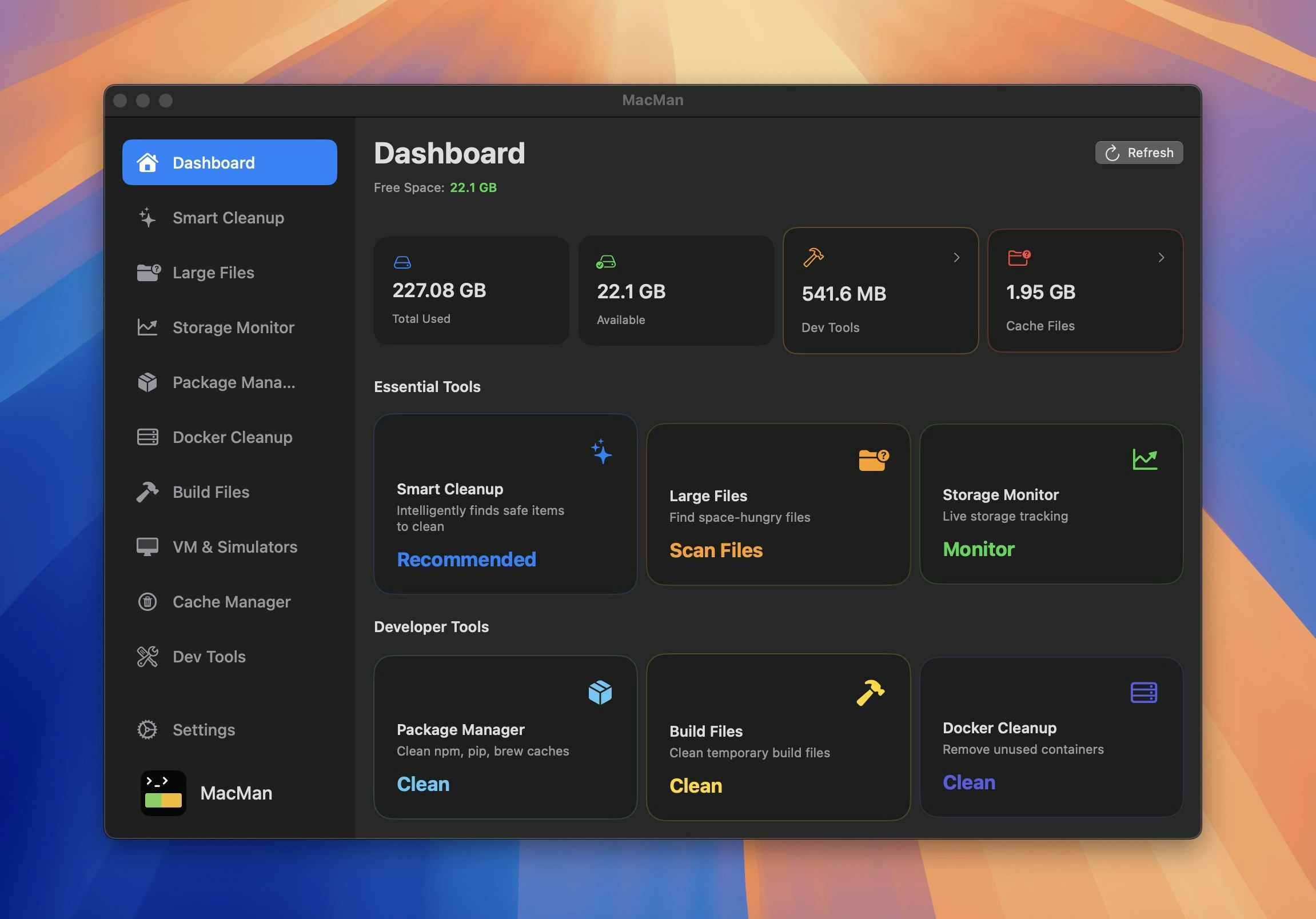 MacMan screenshot 2