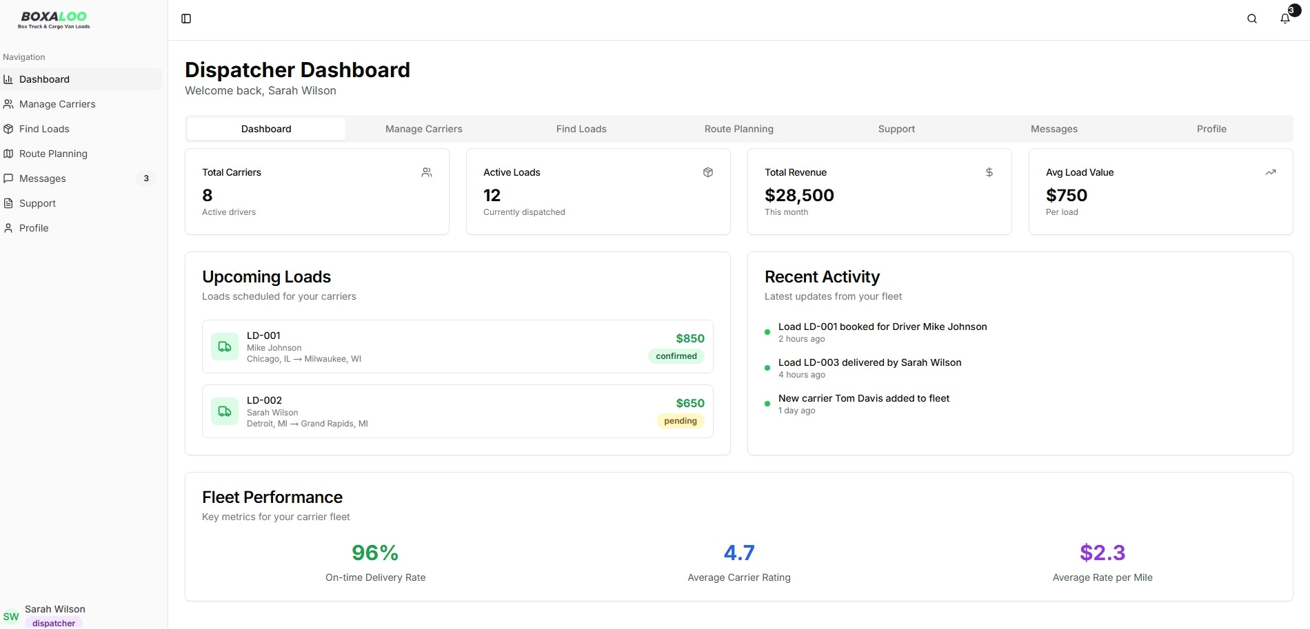 Load Board for Box Trucks & Cargo Vans screenshot 7
