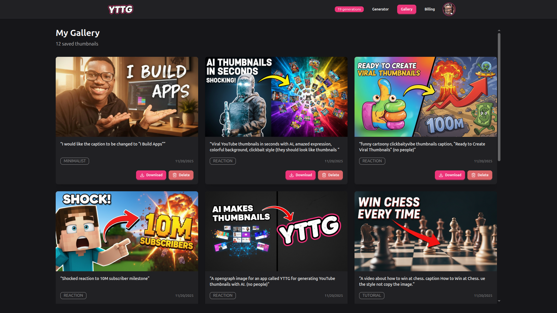 YTTG screenshot 3