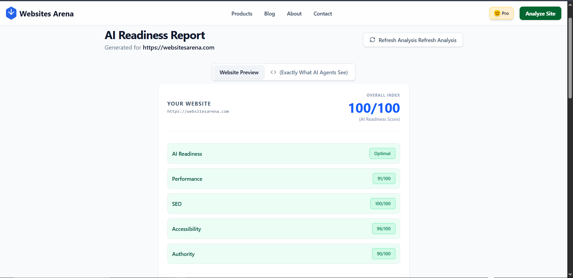 Websites Arena screenshot 3