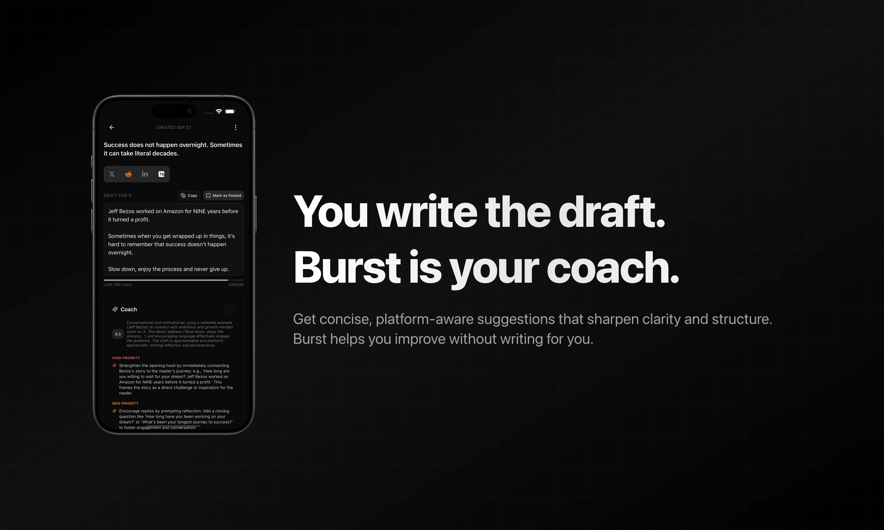 Burst screenshot 2