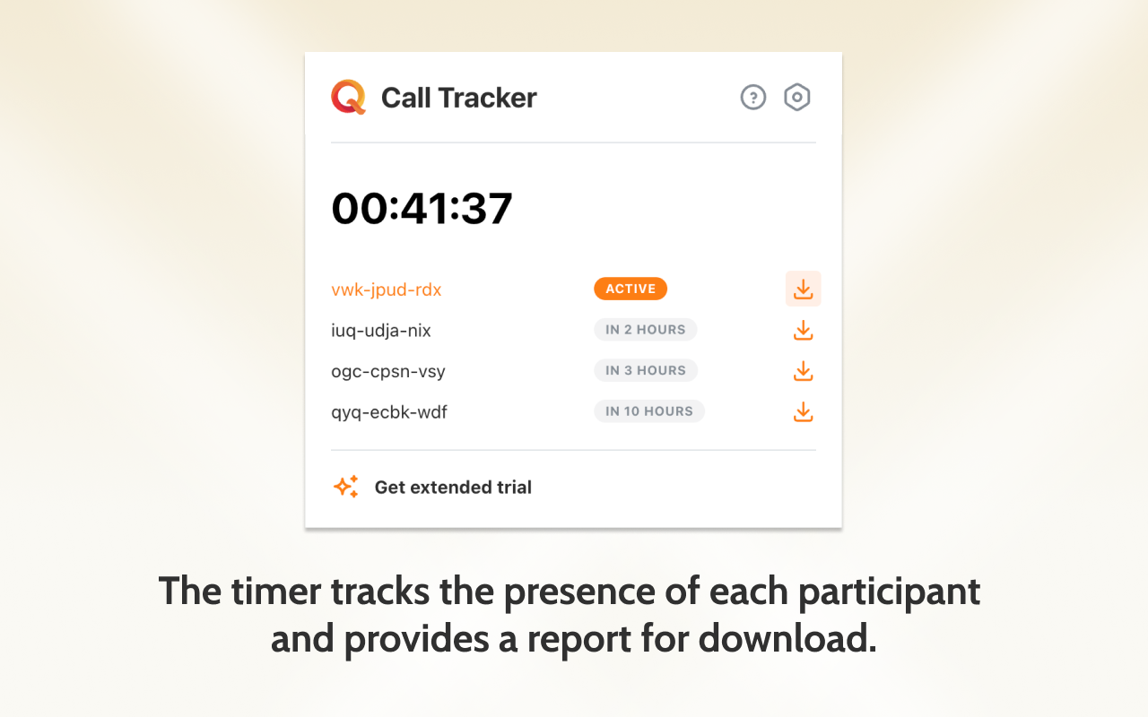 Quazex call tracker screenshot 3
