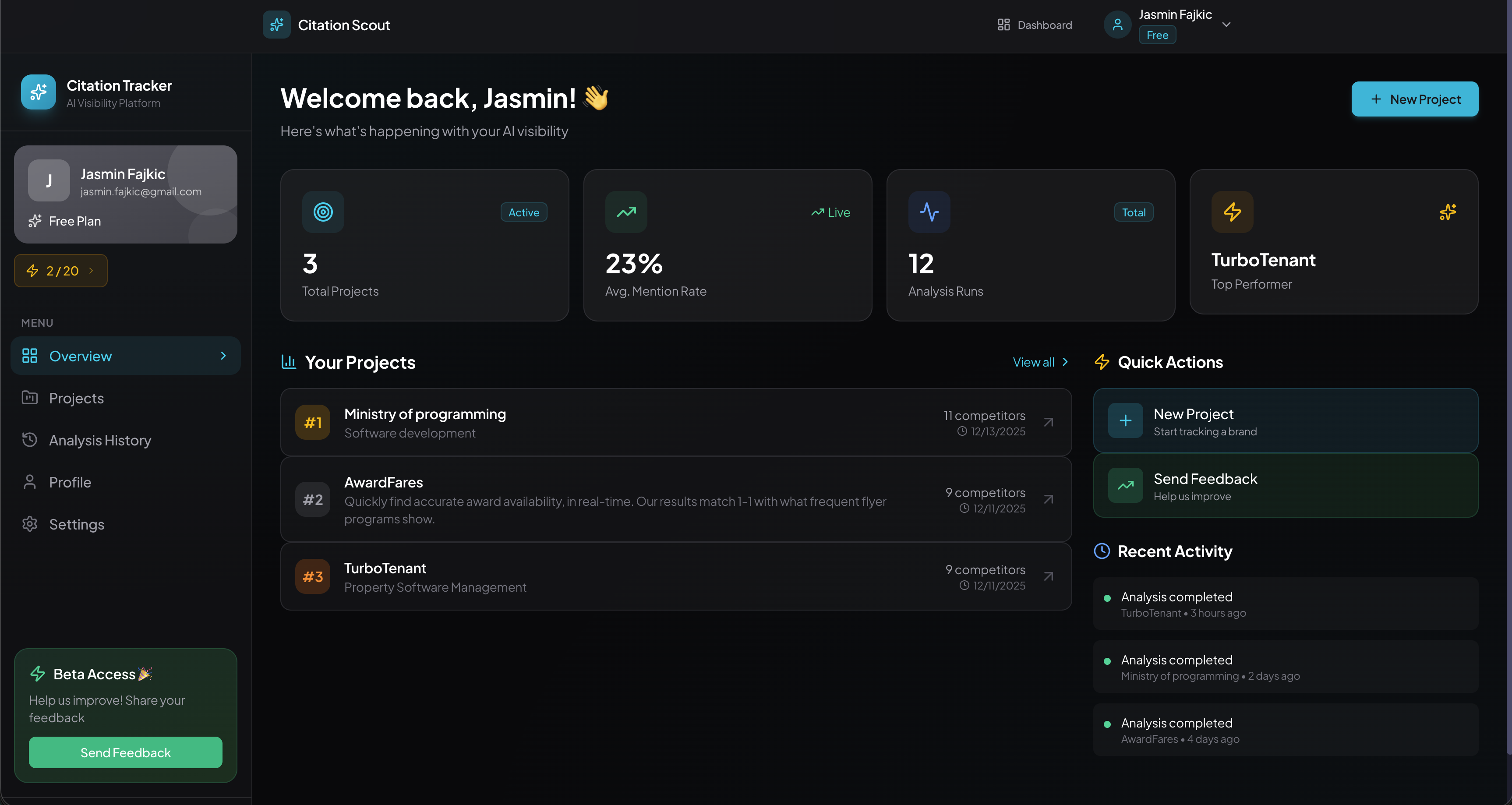Citation Scout screenshot 2