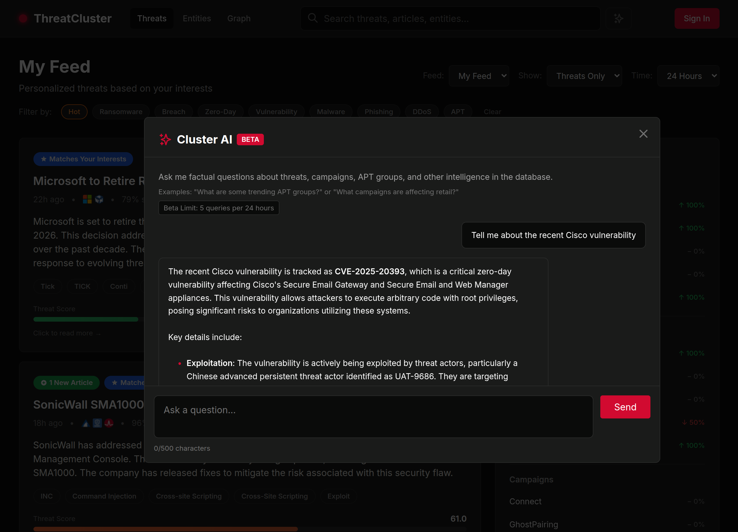 ThreatCluster screenshot 6