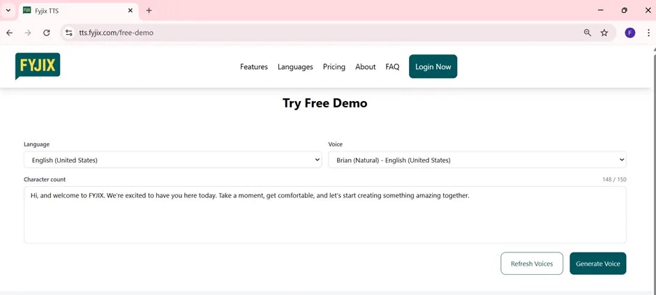 Fyjix TTS screenshot 3