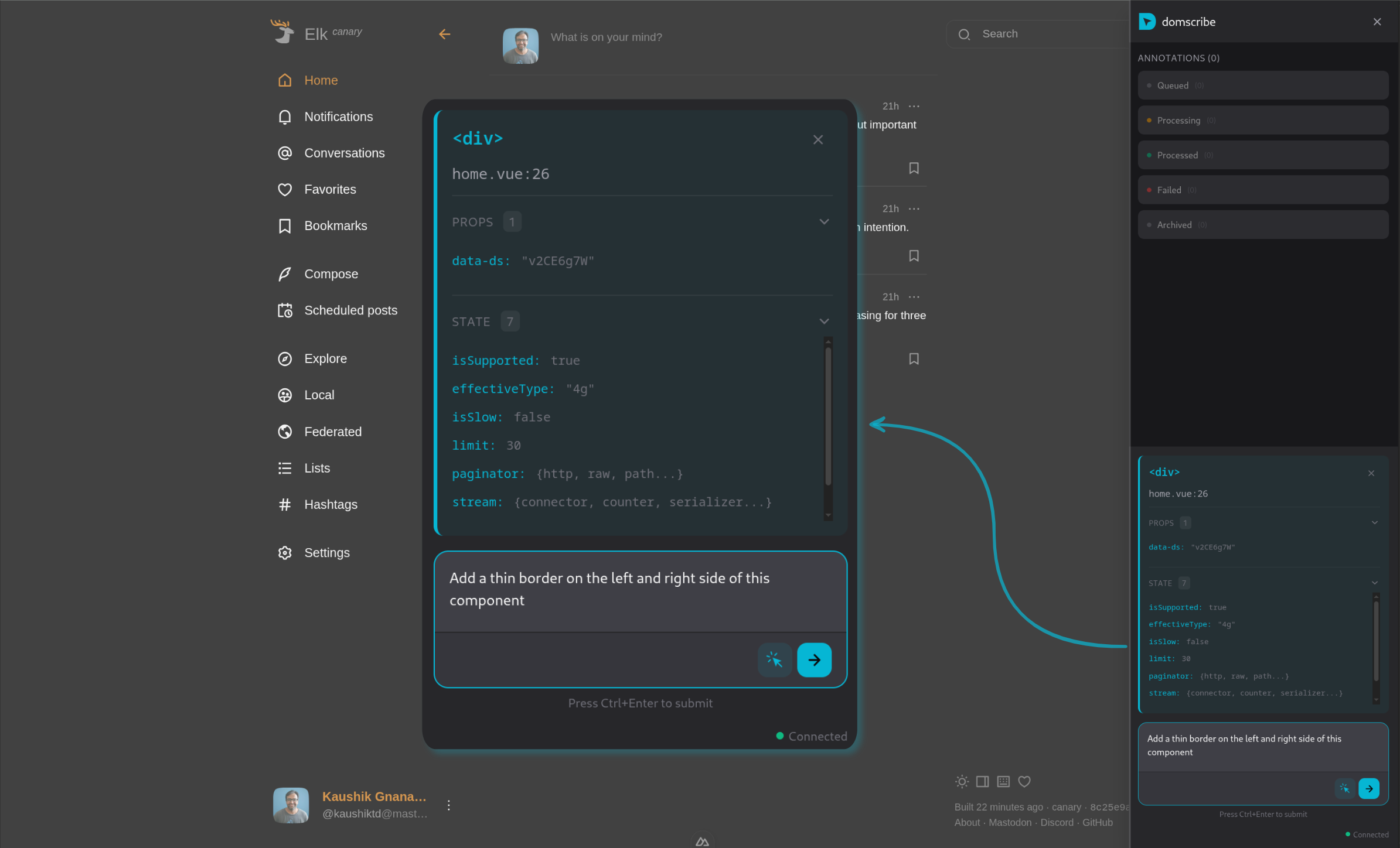 Domscribe screenshot 2