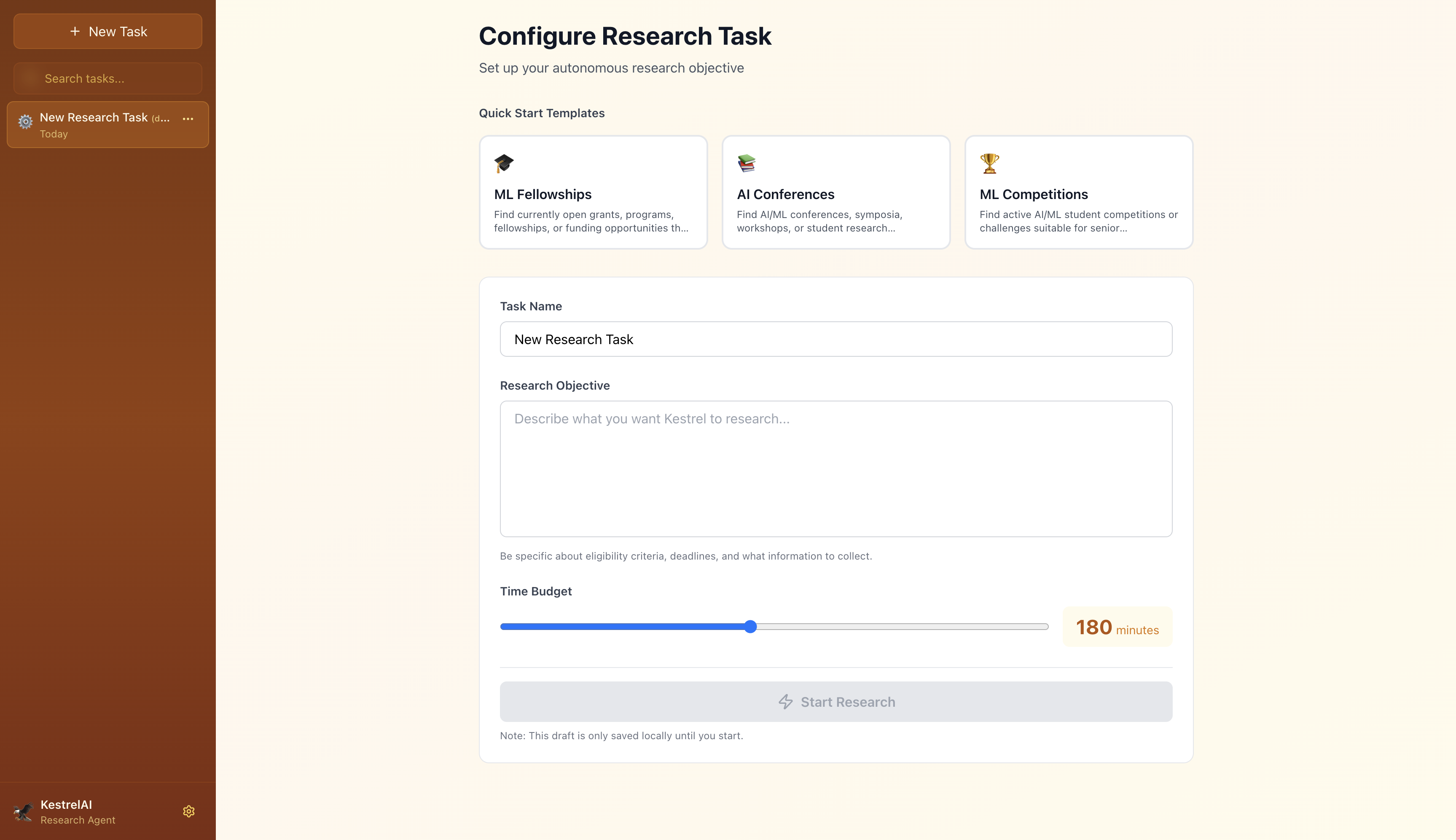 KestrelAI screenshot 1