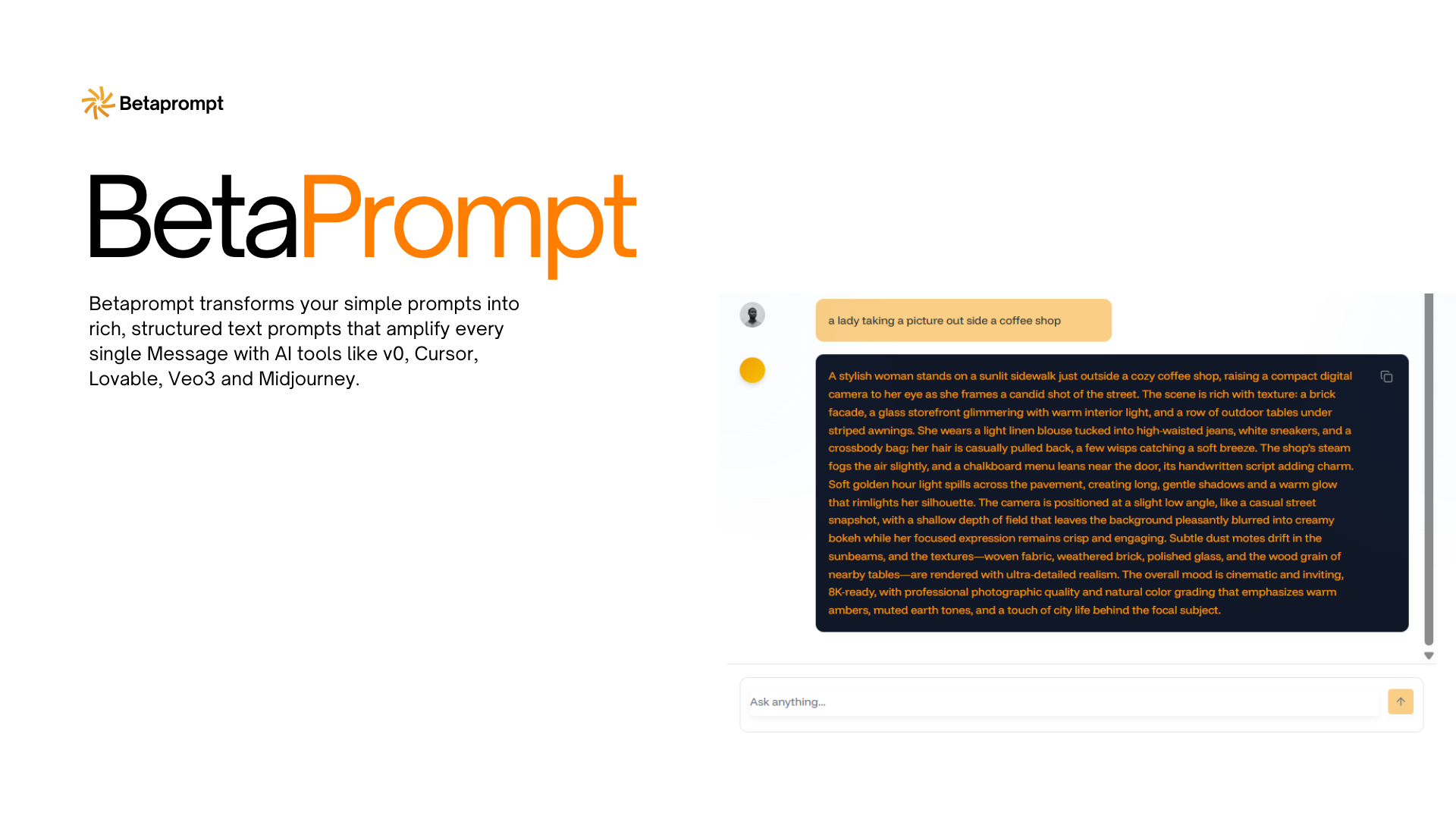 BetaPrompt screenshot 2