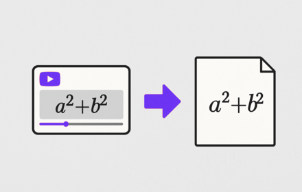 YouTube AI Math Transcriber screenshot 1