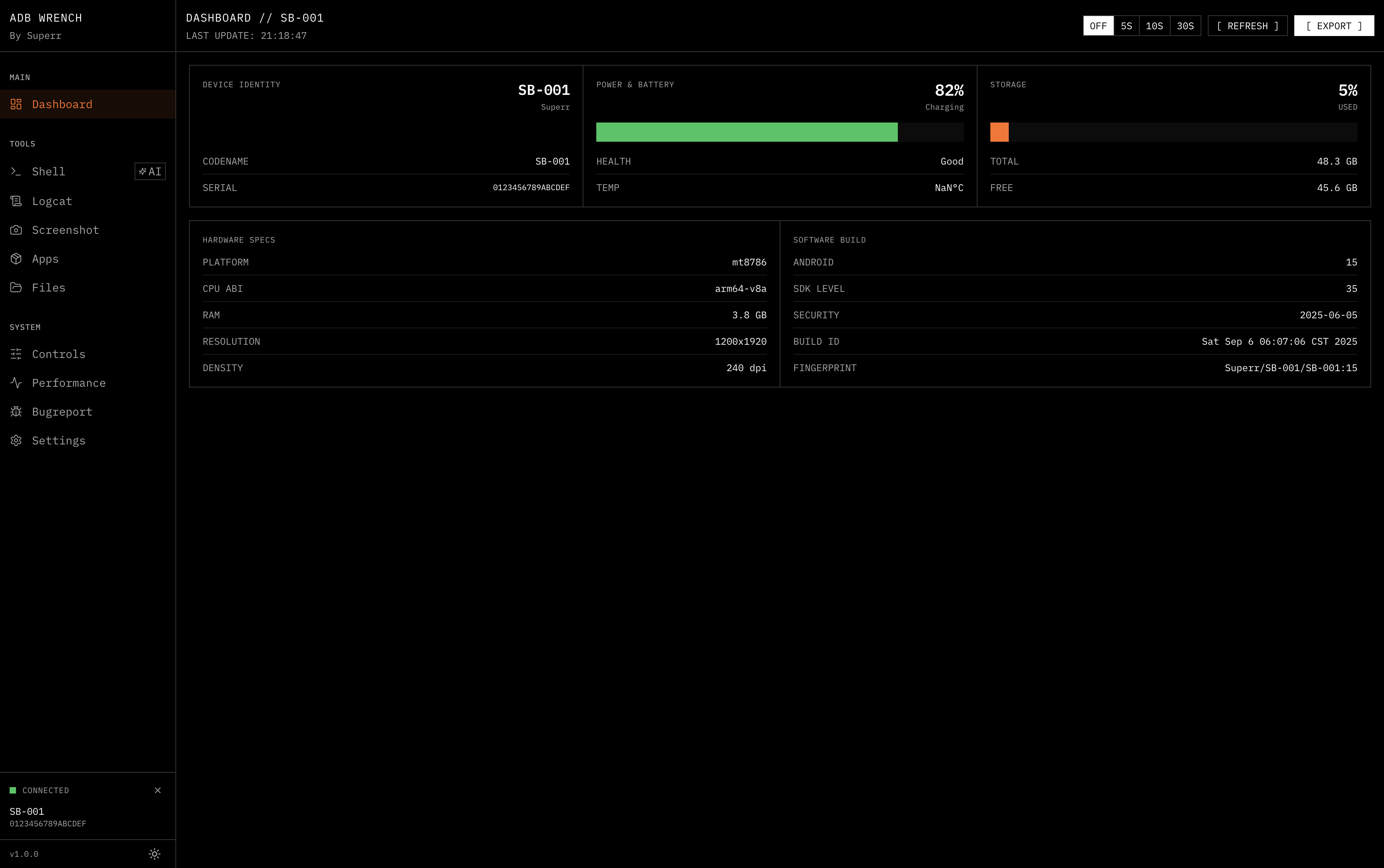 ADB Wrench screenshot 2