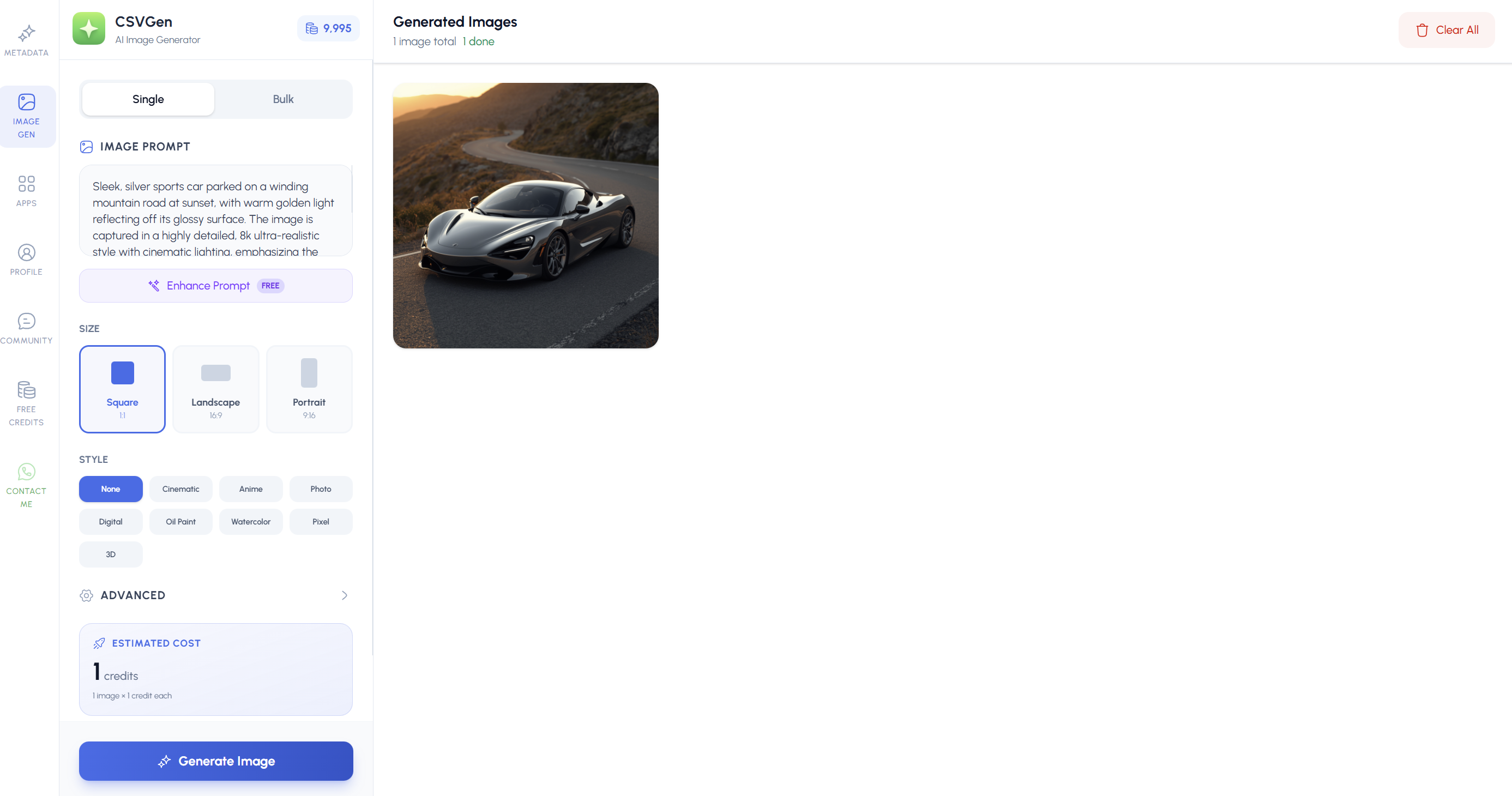 CSVGen screenshot 3