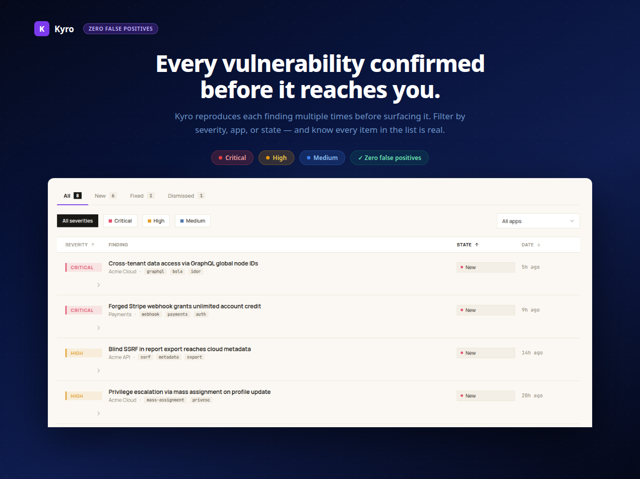 Kyro screenshot 2