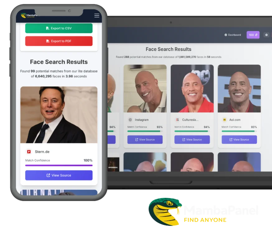 Mambapanel | Face Search screenshot 1