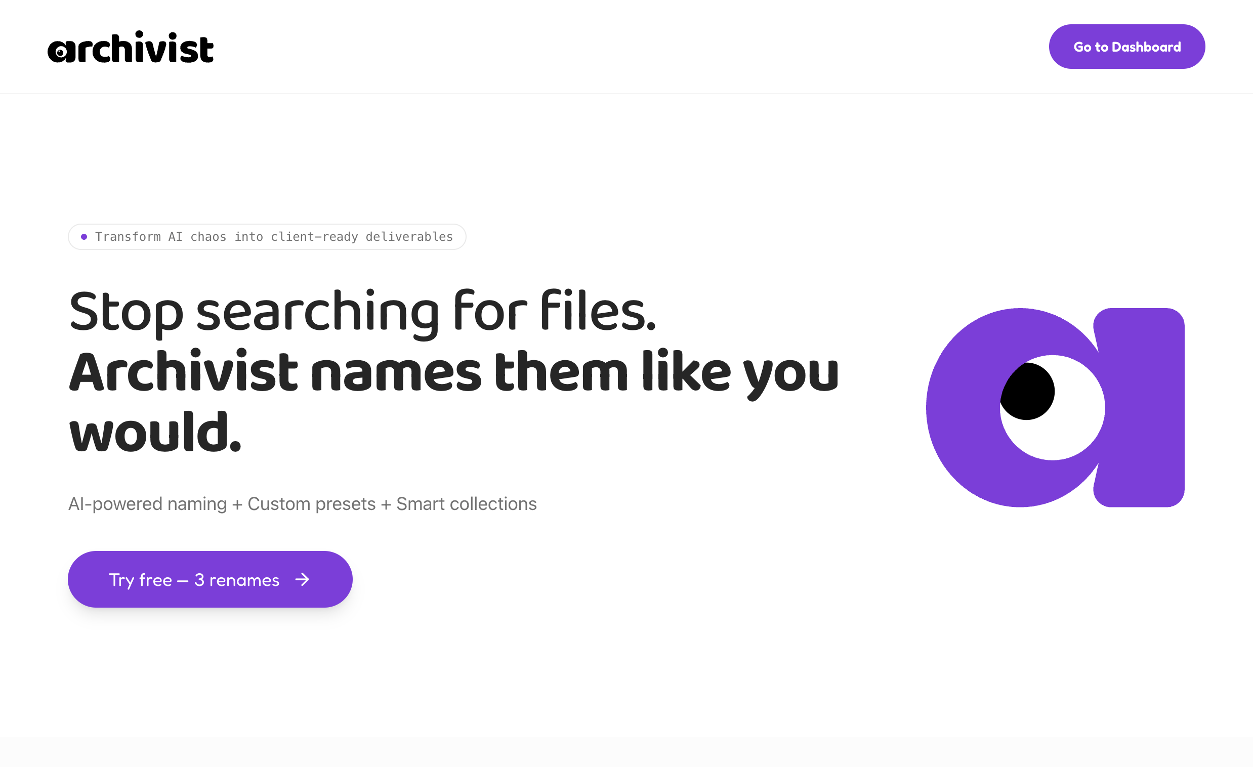 Archivist screenshot 1