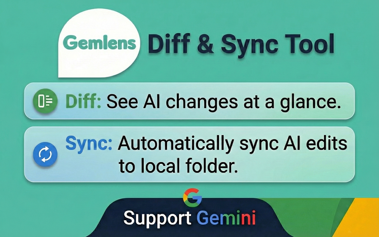 Gemlens: Diff & sync tools for Gemini screenshot 1