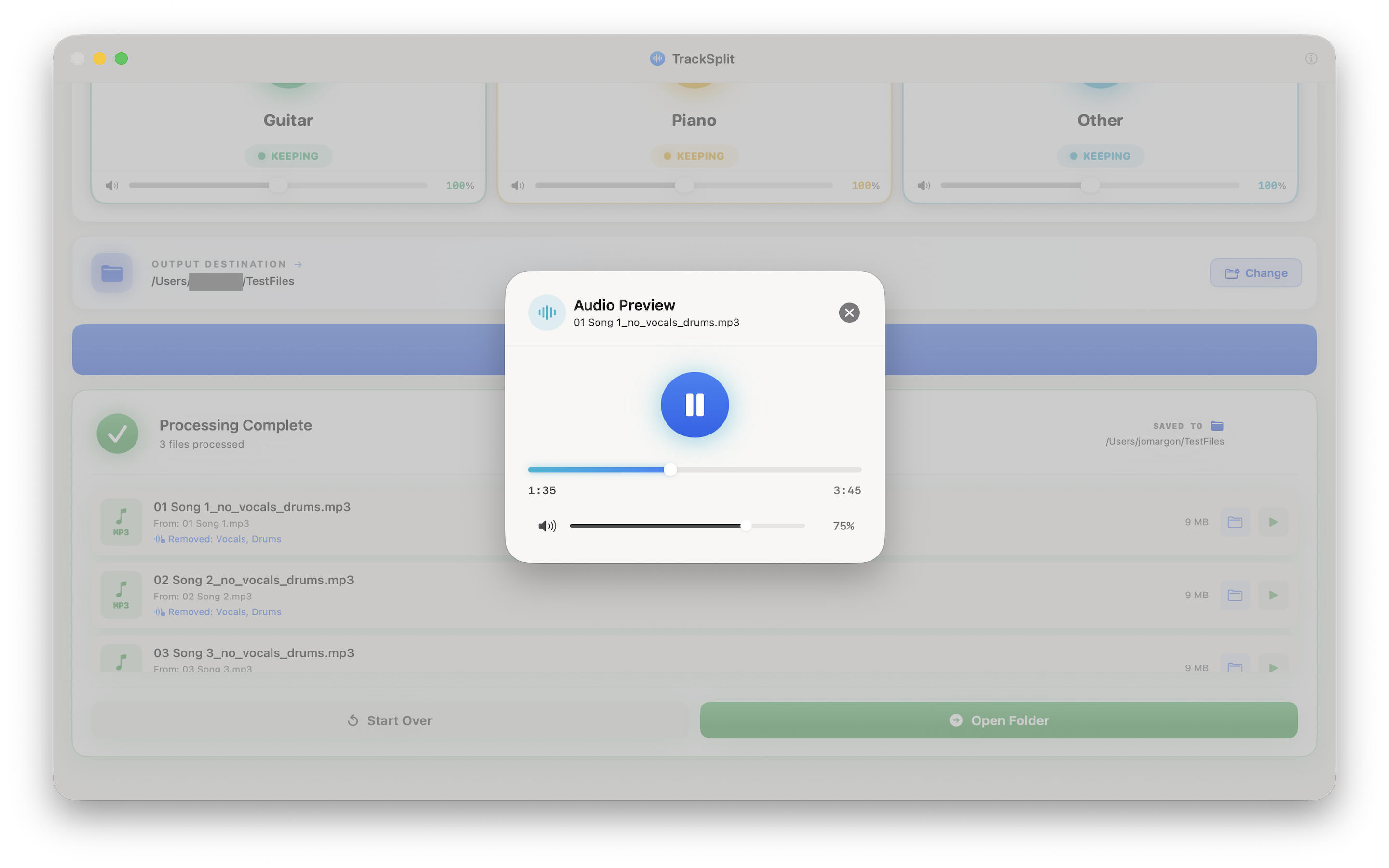 TrackSplit screenshot 6