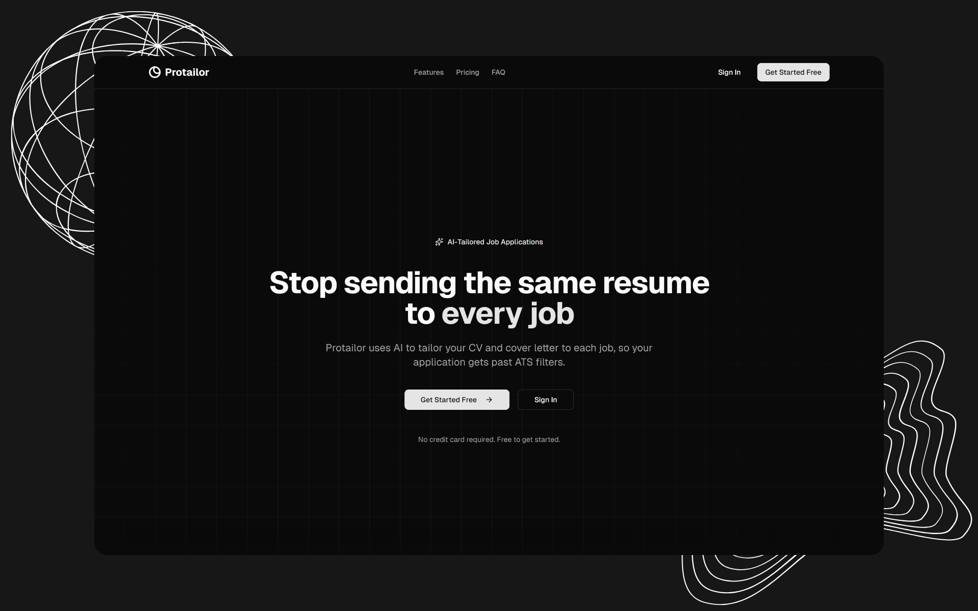 Protailor screenshot 1
