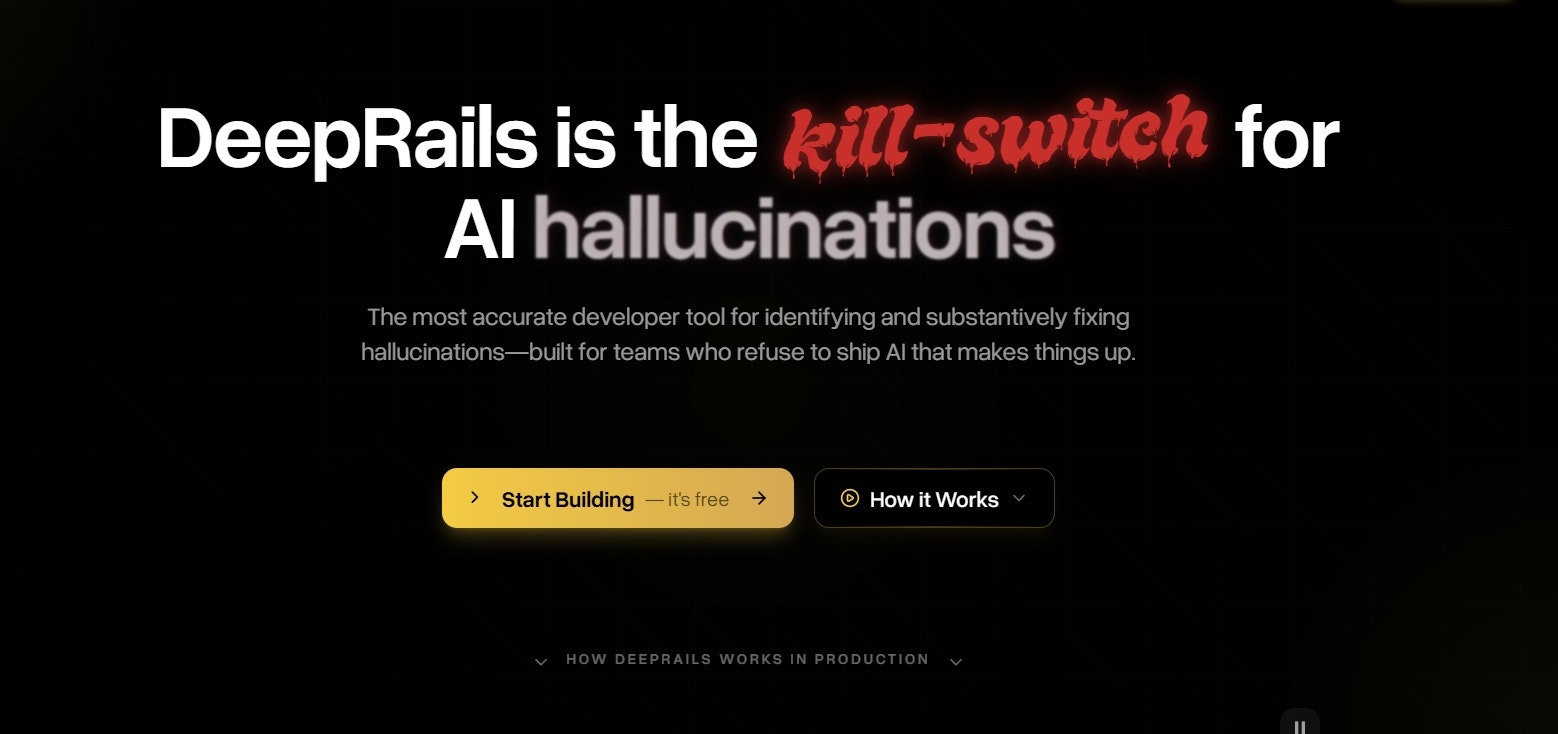 DeepRails screenshot 2