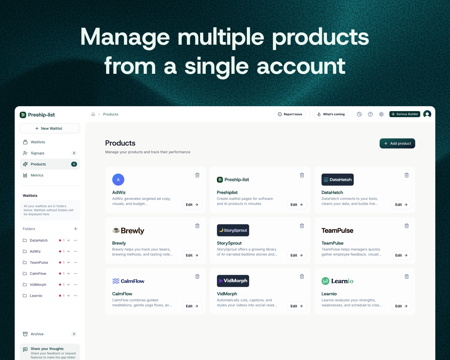 Preshiplist.co screenshot 13