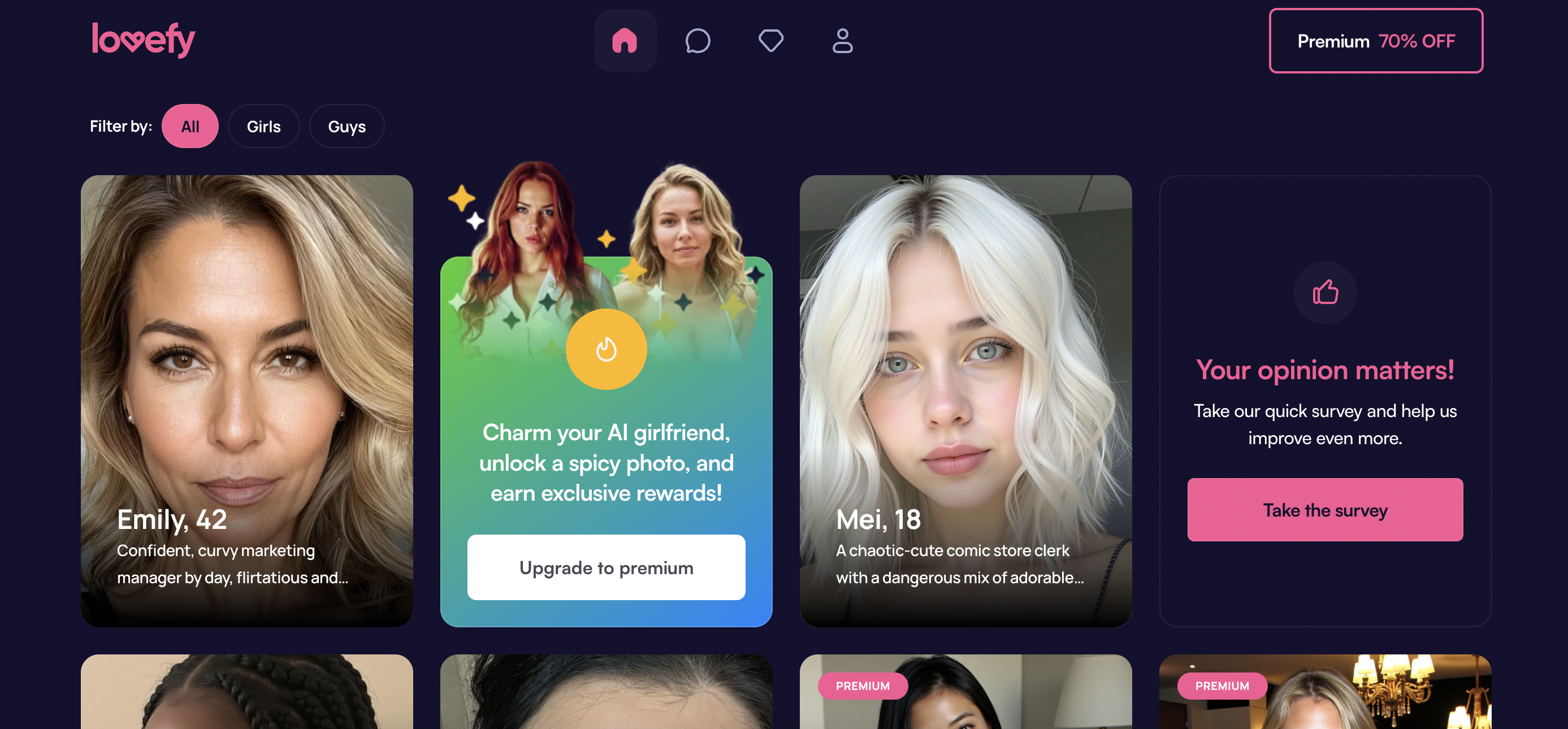 Lovefy screenshot 2