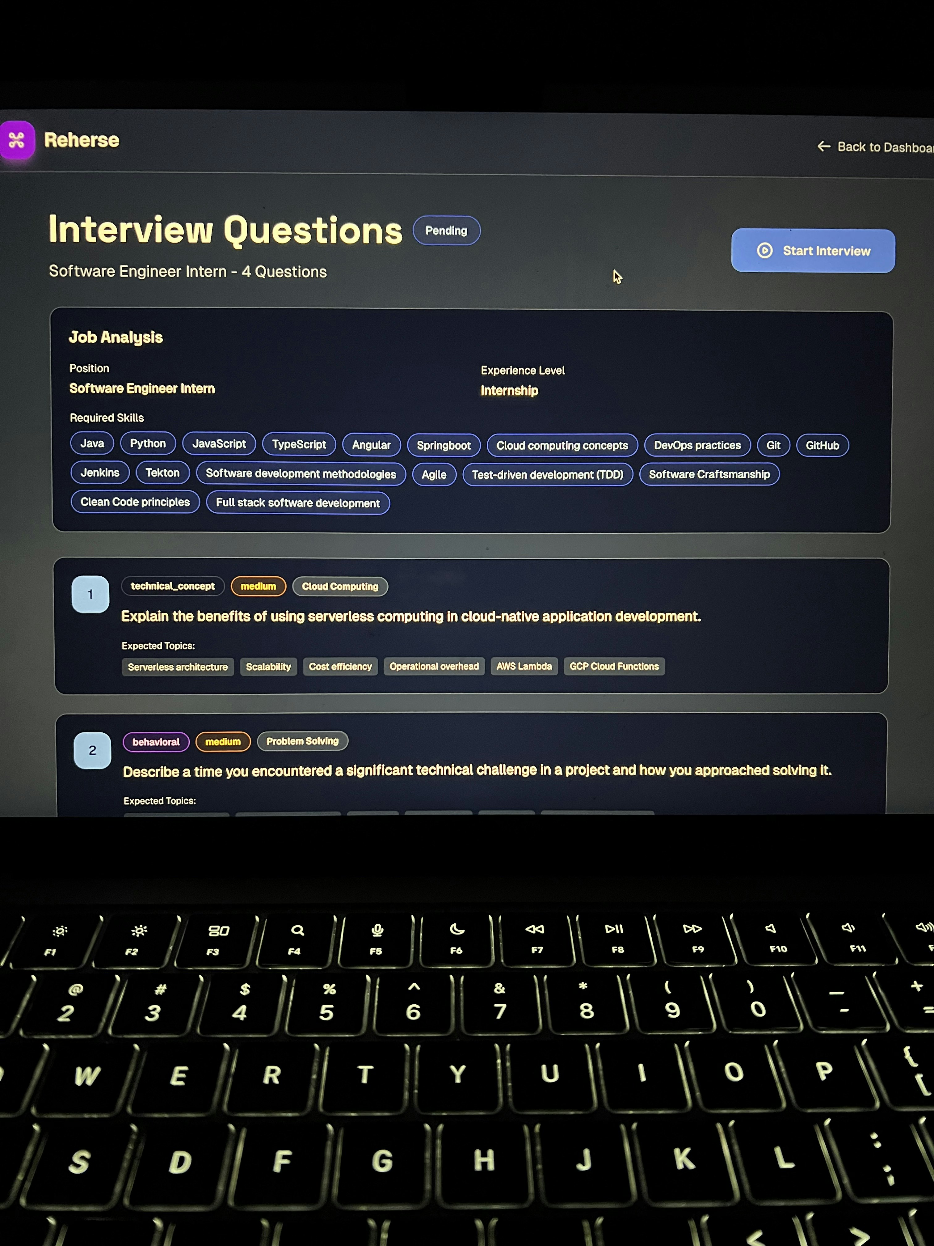 Reherse screenshot 5