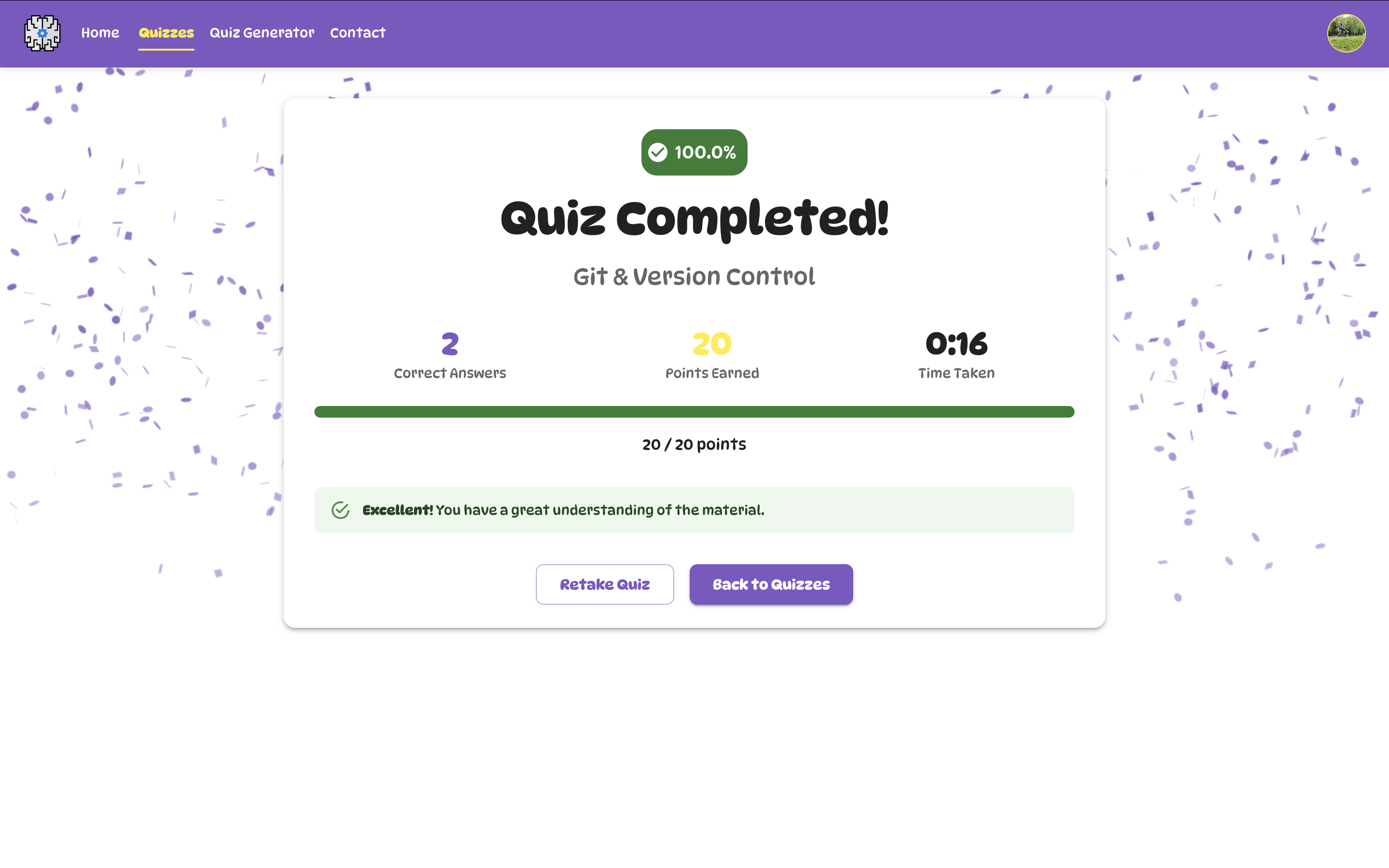 QuizGenerator screenshot 4