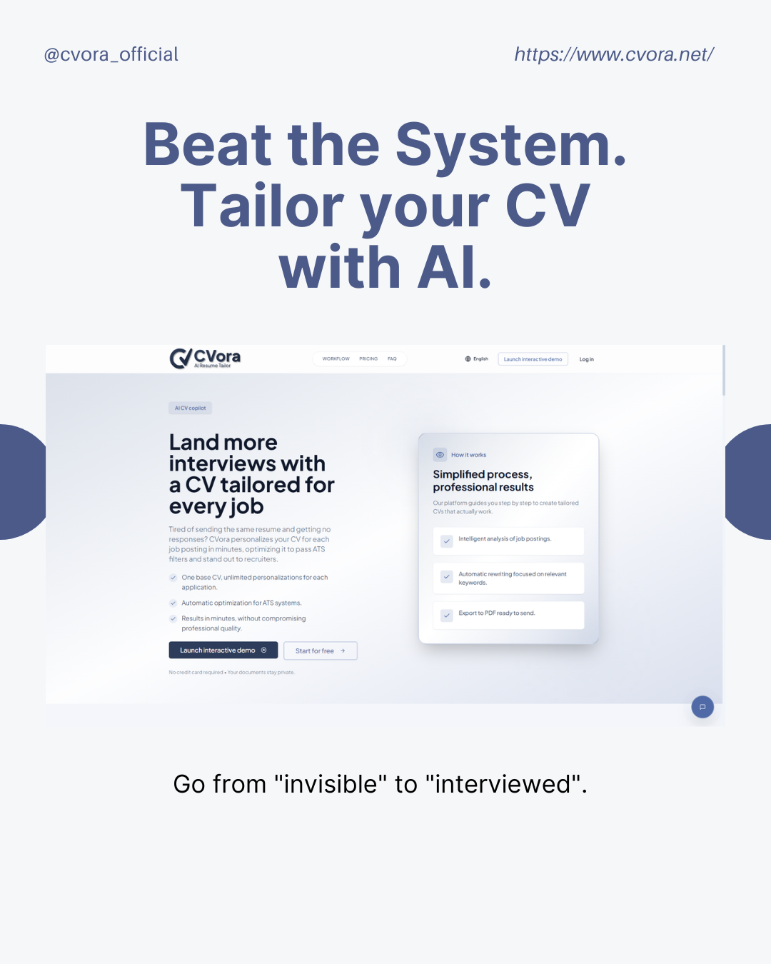 CVora - AI Resume Tailor screenshot 3