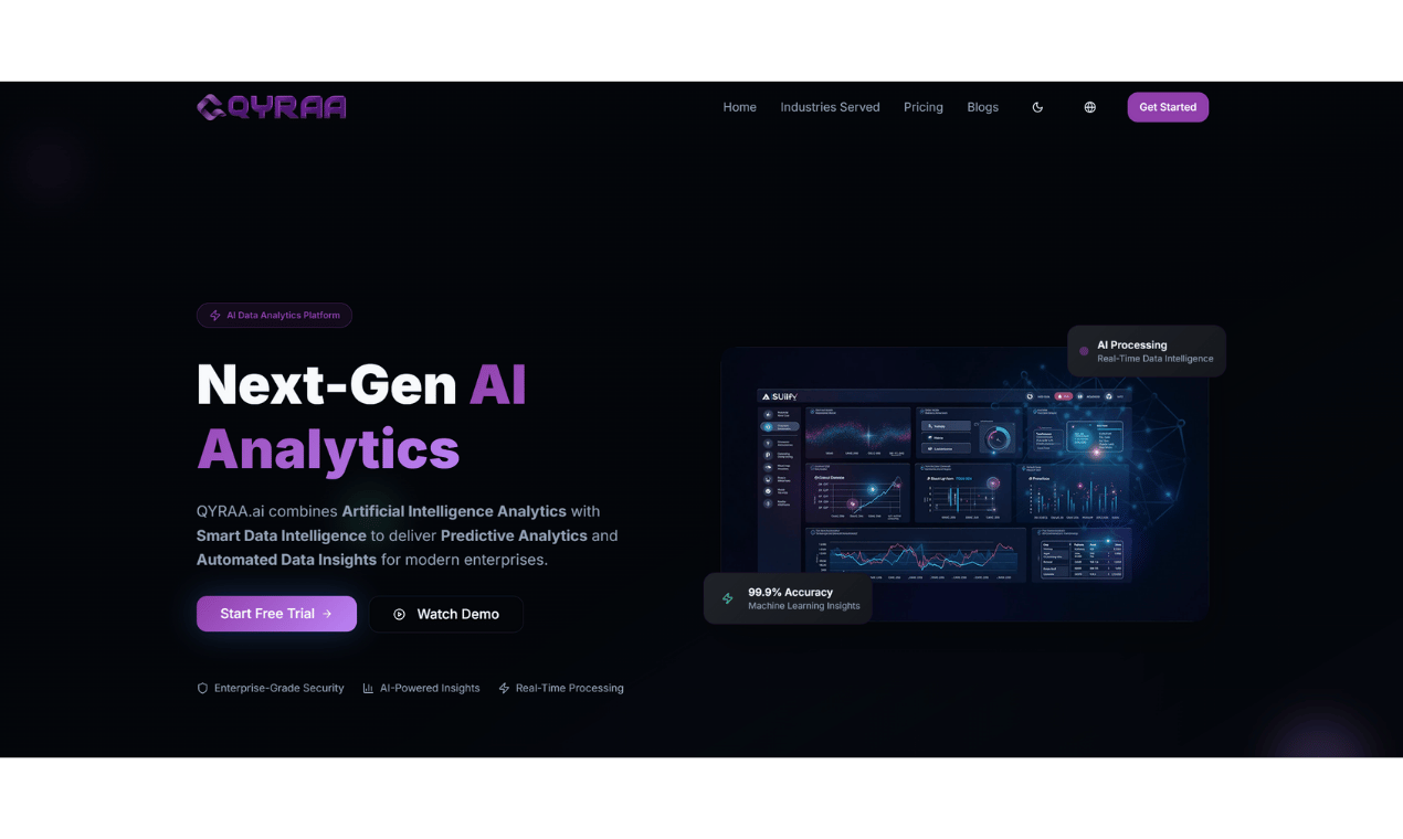 QYRAA.ai Understand Your Data Instantly screenshot 1