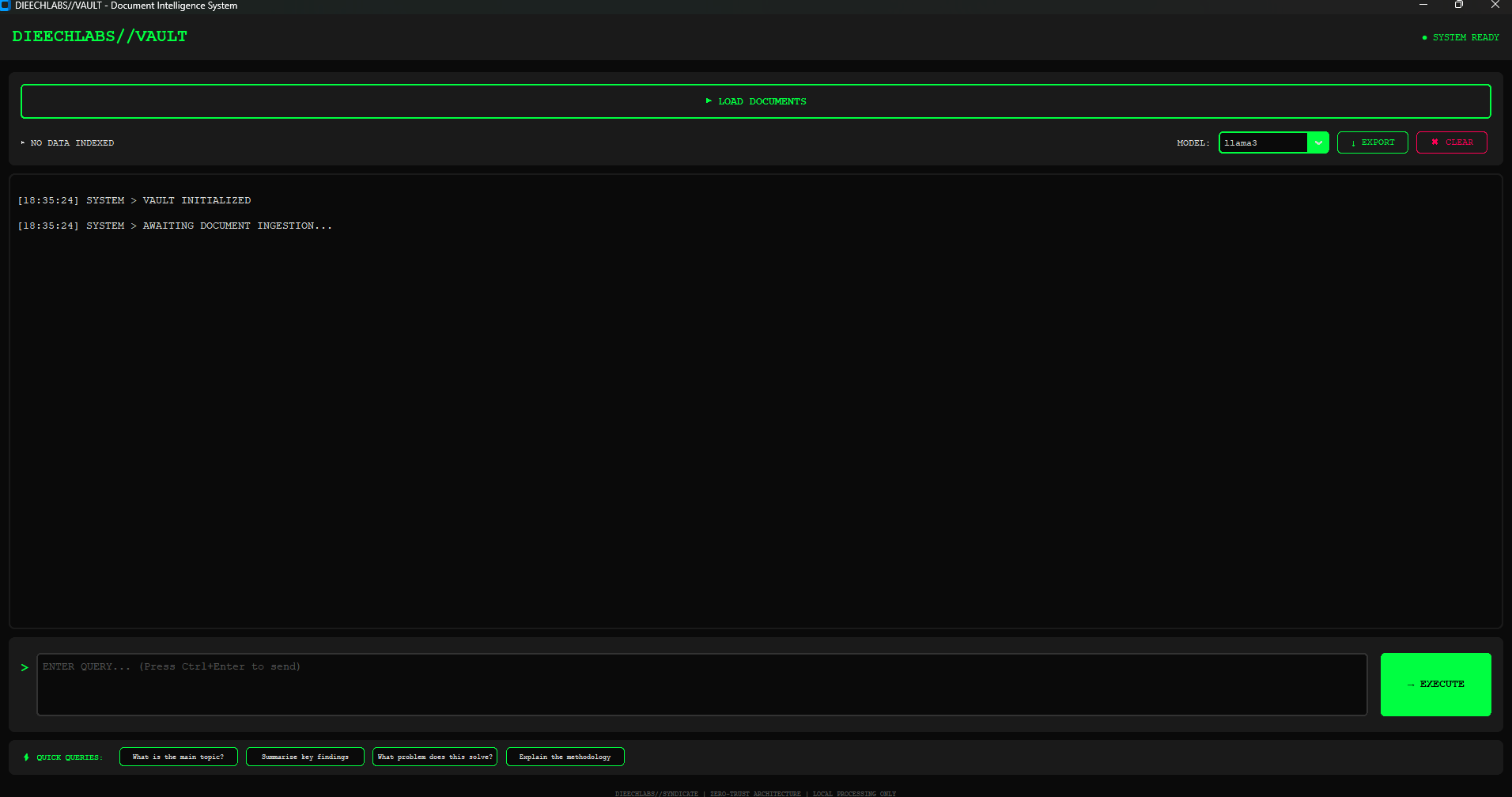 Zero-Trust Document Intelligence screenshot 1