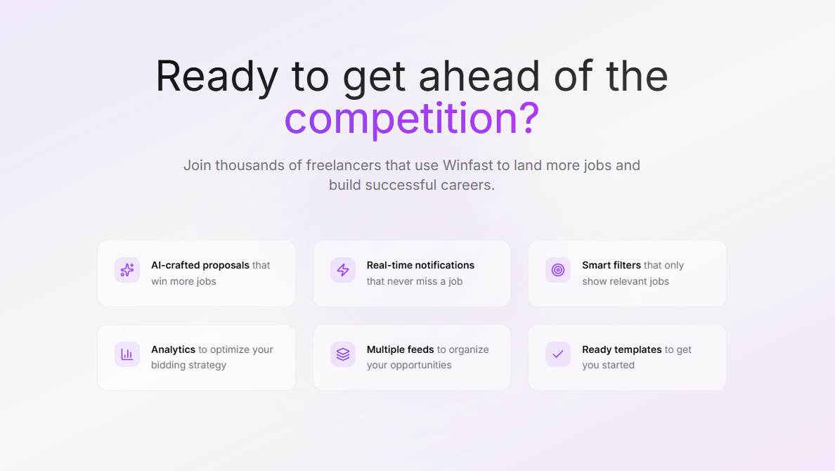 Winfast - Upwork Copilot screenshot 3