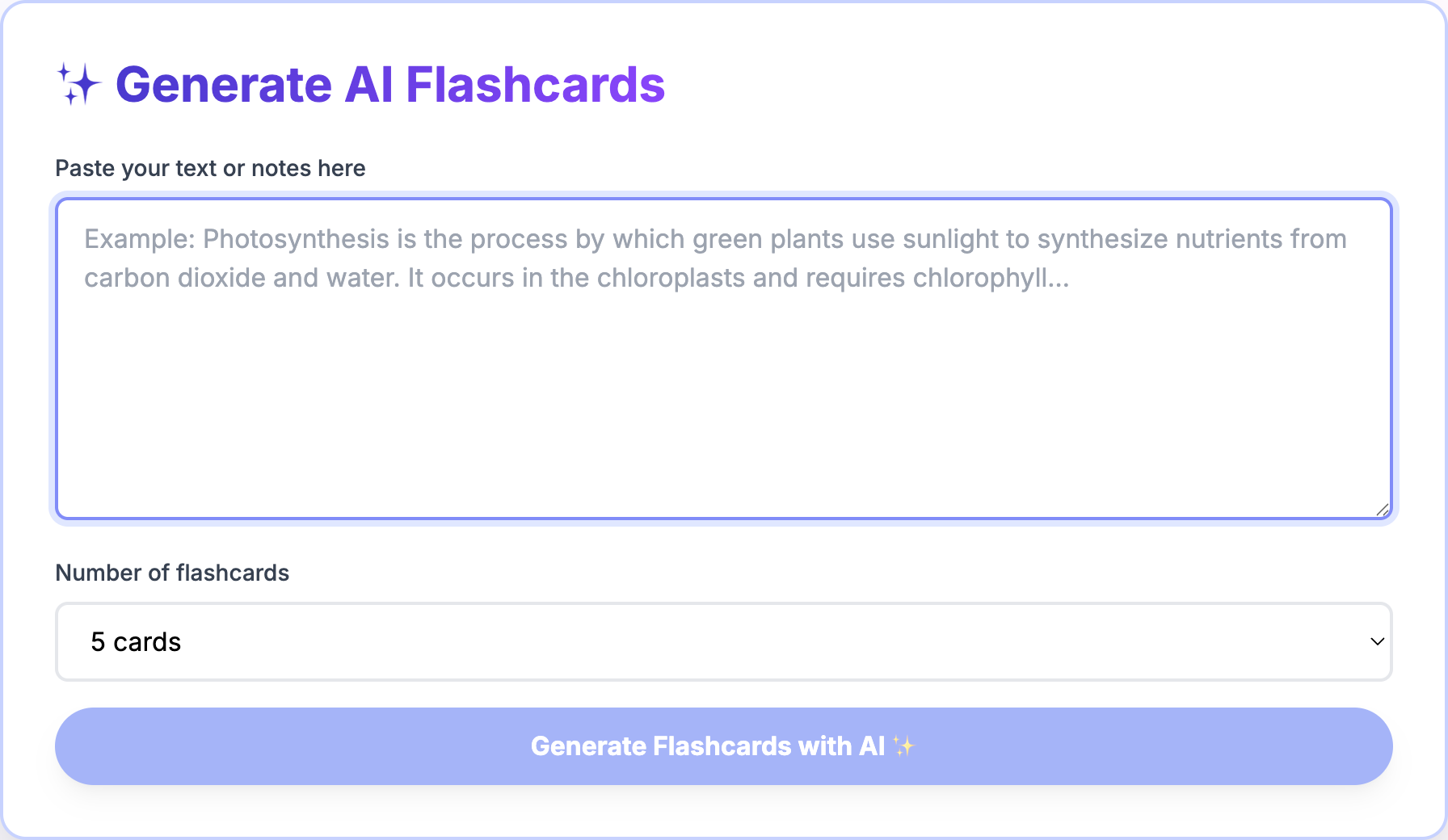 Flashcard Maker screenshot 1