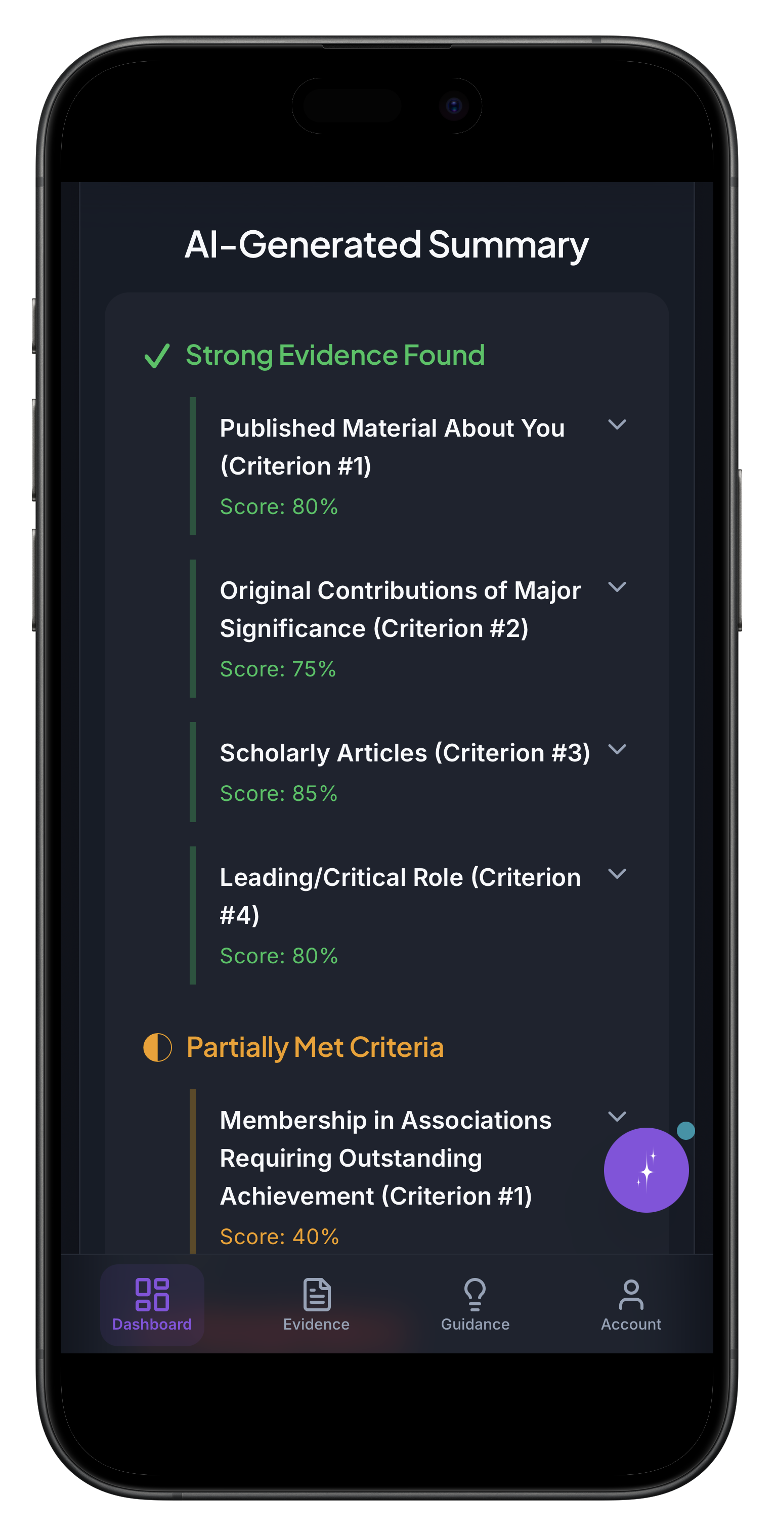 AI Powered EB1A Eligibility Check screenshot 3