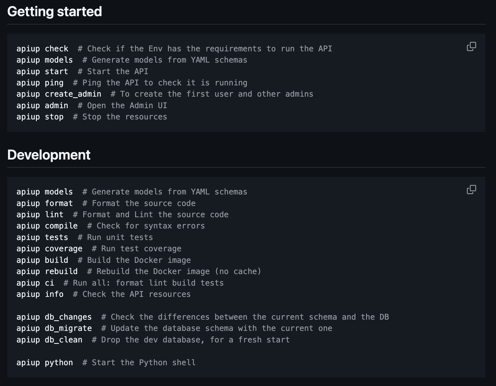 API UP screenshot 9