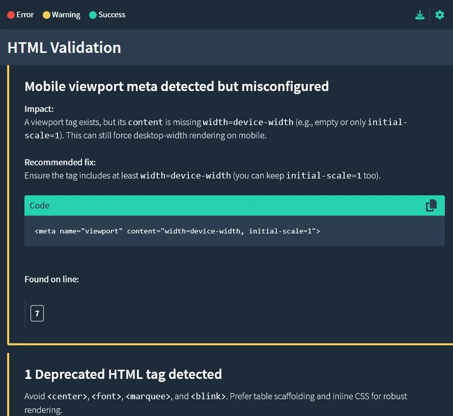 HTML Email Check screenshot 2