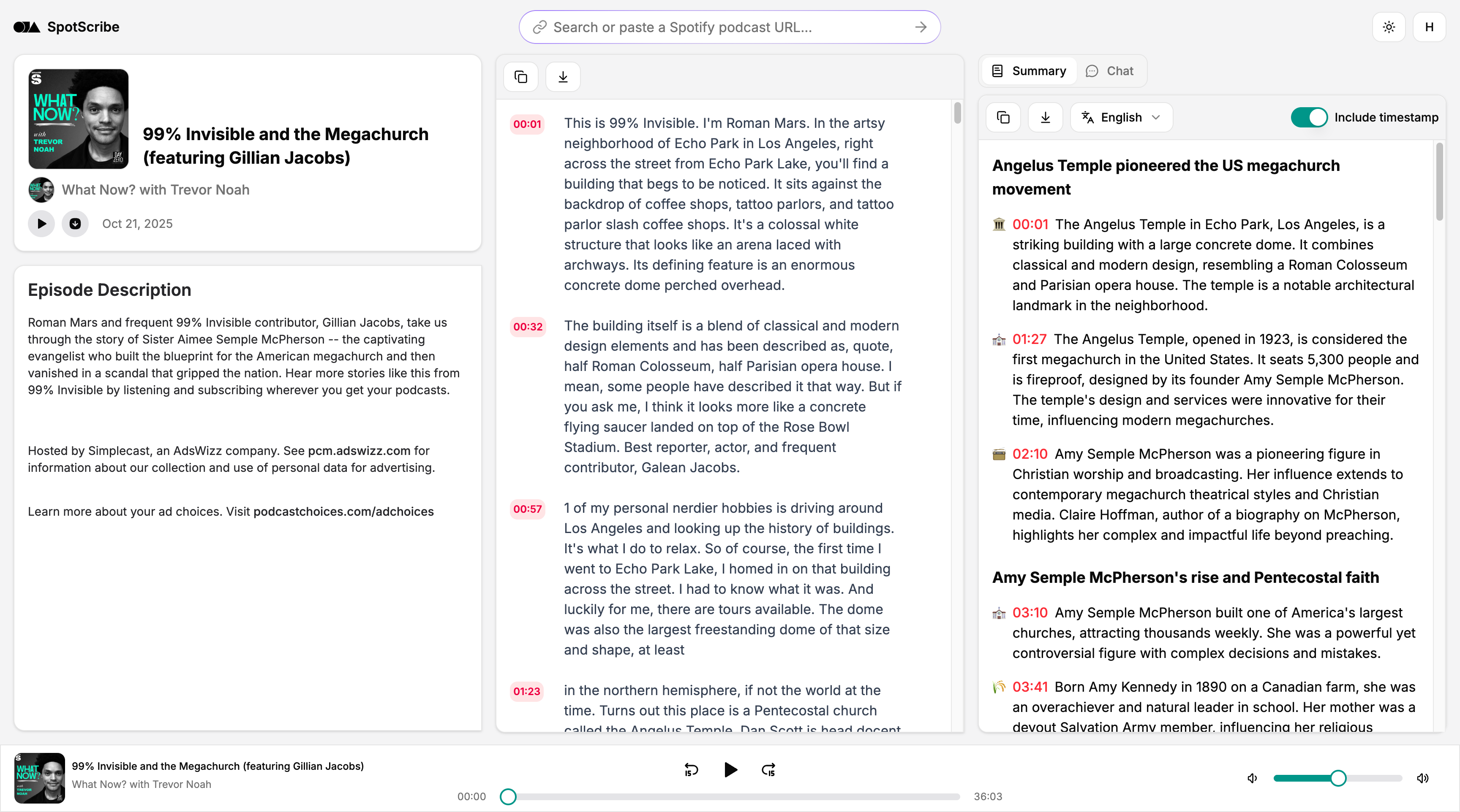 SpotScribe screenshot 2