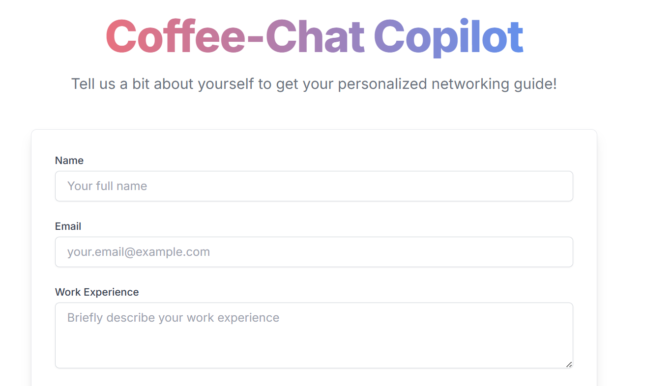 Coffee-Chat Copilot screenshot 1