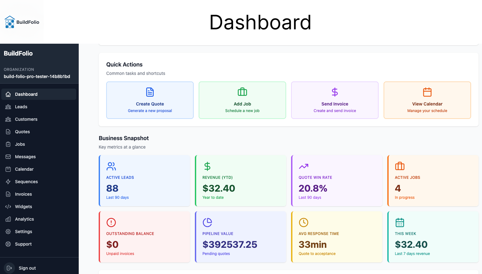 Build-Folio screenshot 2