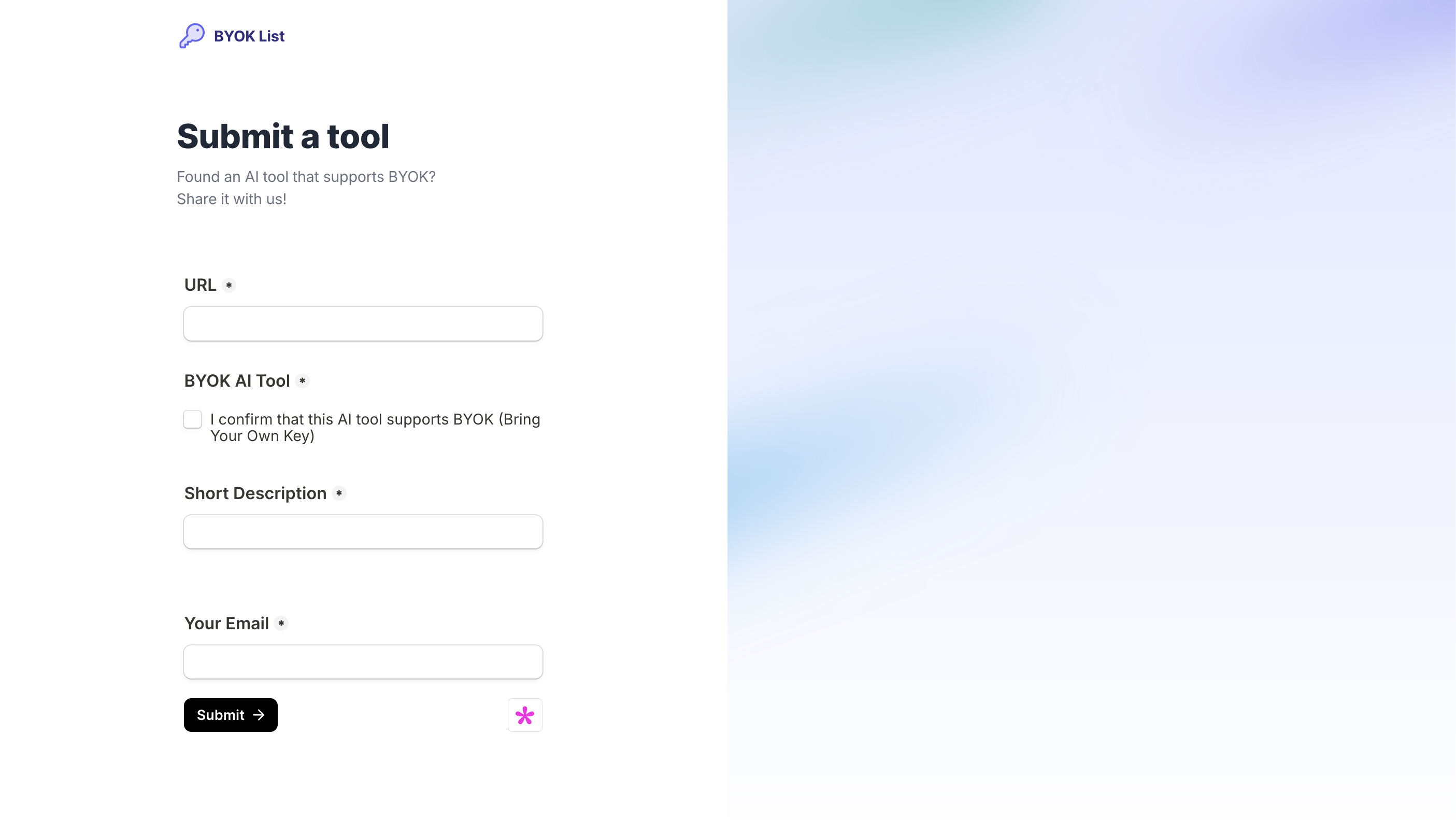 BYOK List screenshot 3