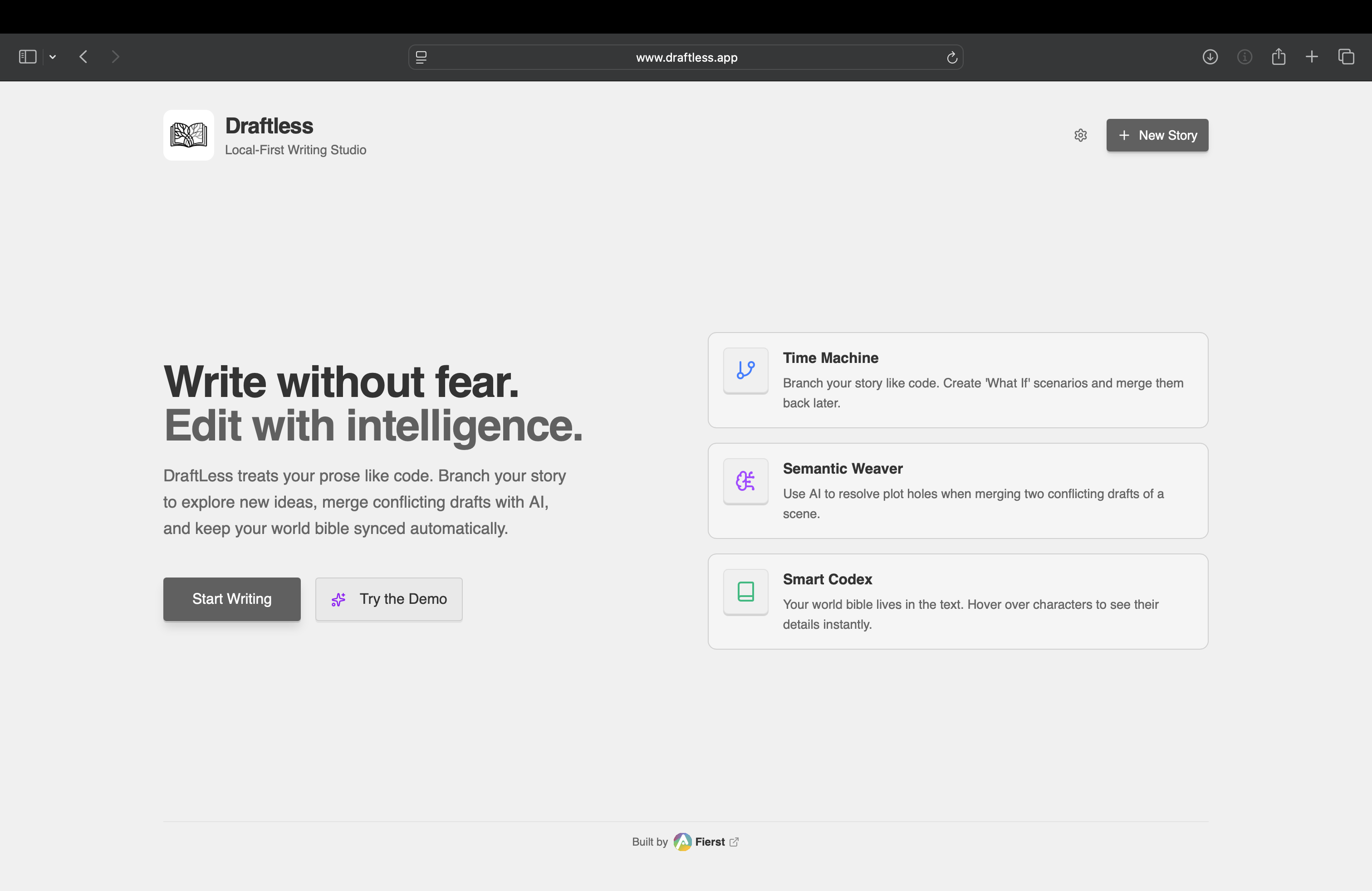 Draftless screenshot 1