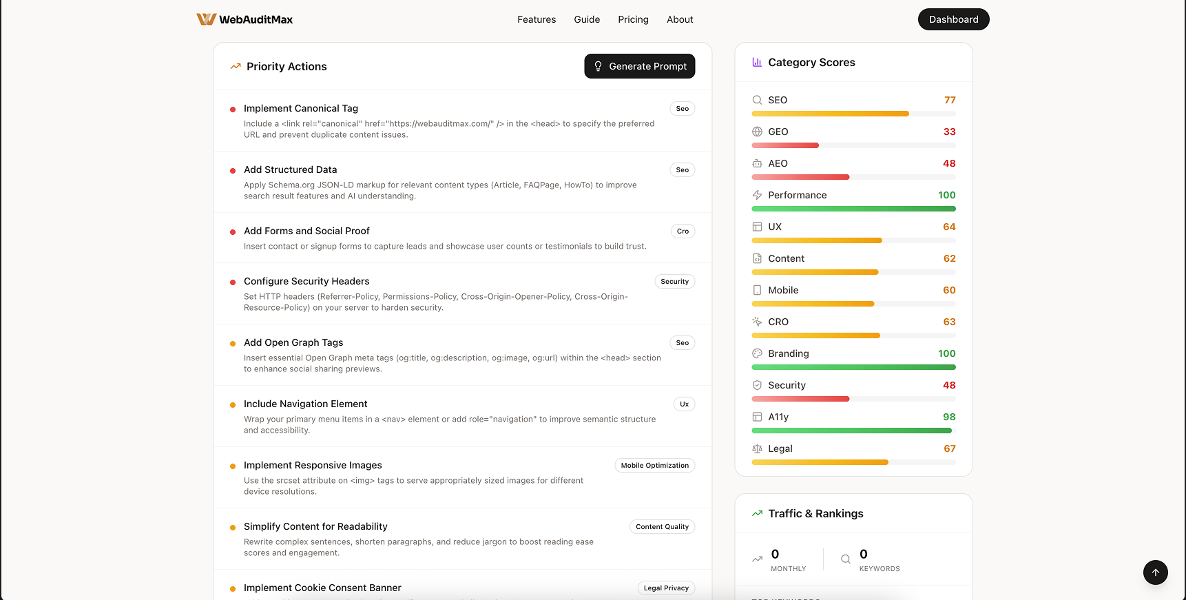 WebAuditMax screenshot 2