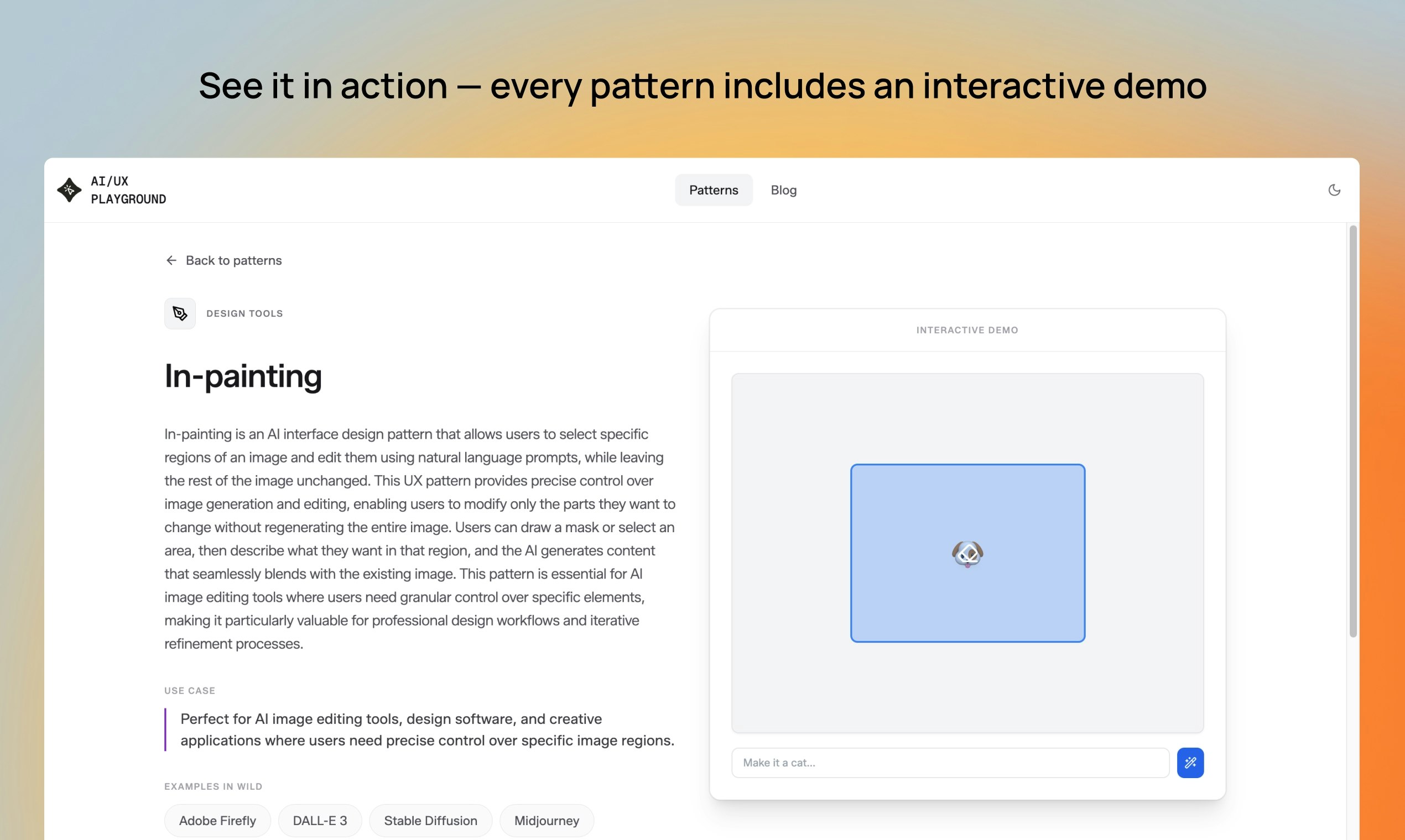 AI/UX Playground screenshot 2